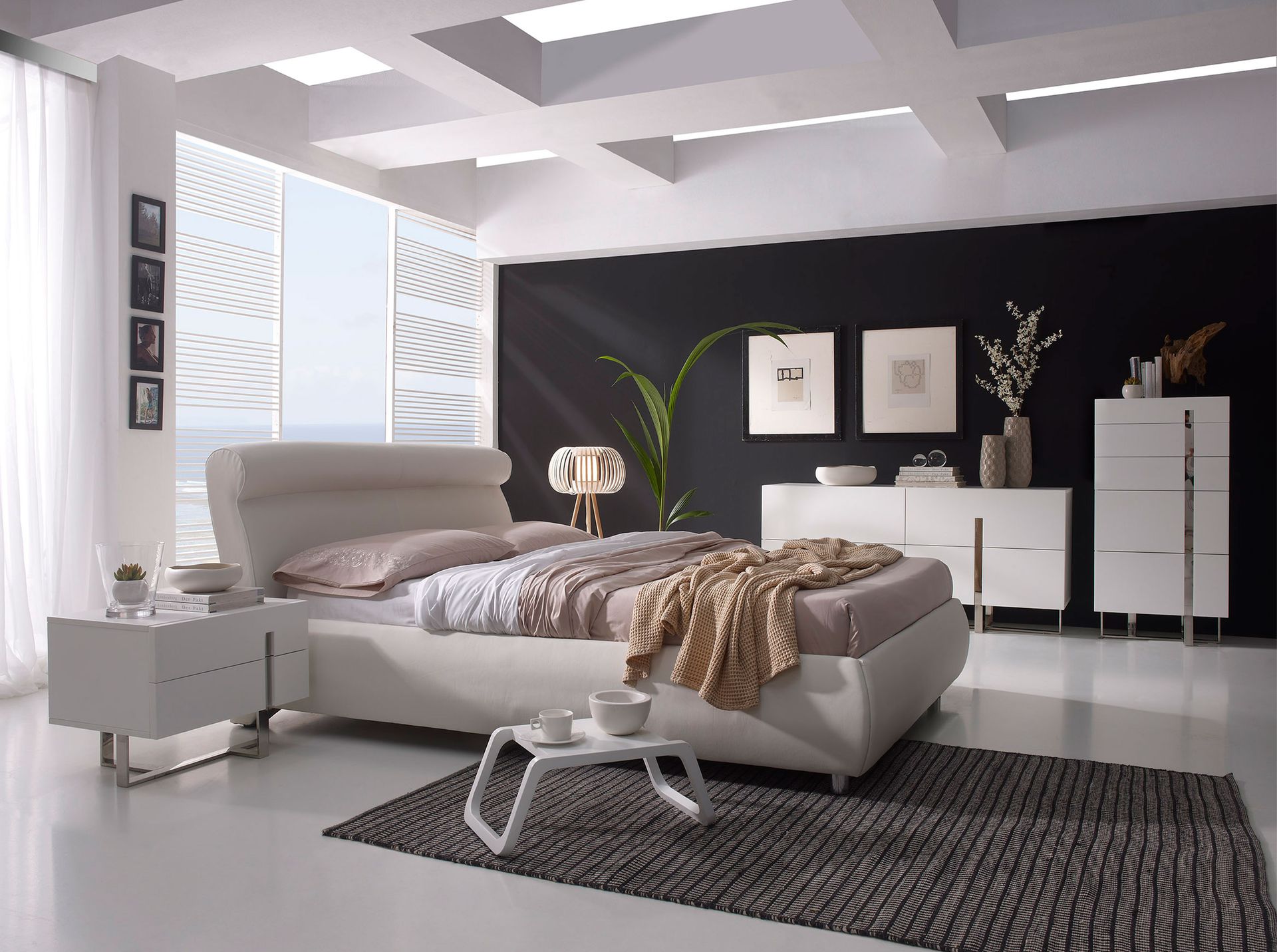 Sideboard Acciaio cromato Bianco