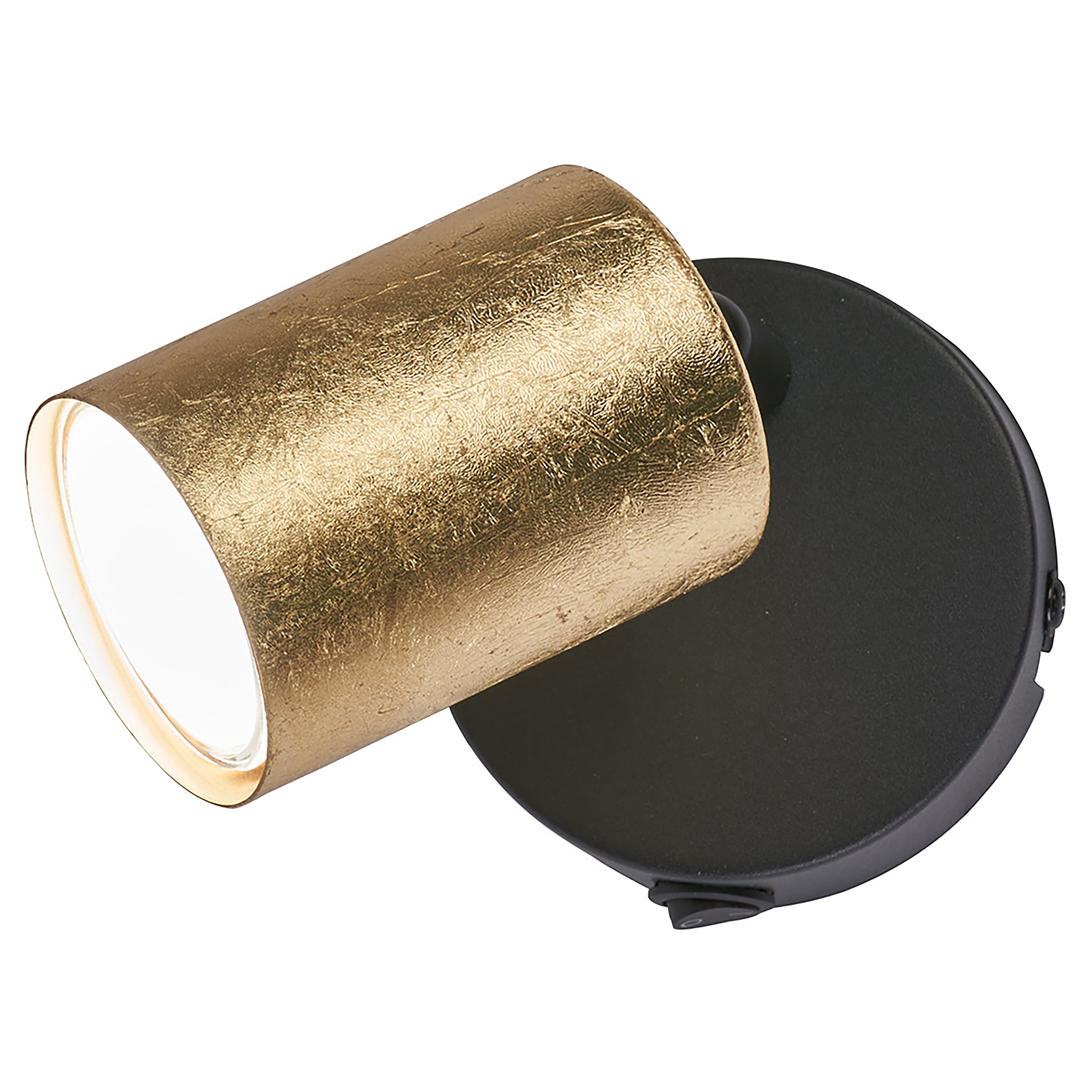 LED-Wandleuchte Vano Eisen Schwarz Gold
