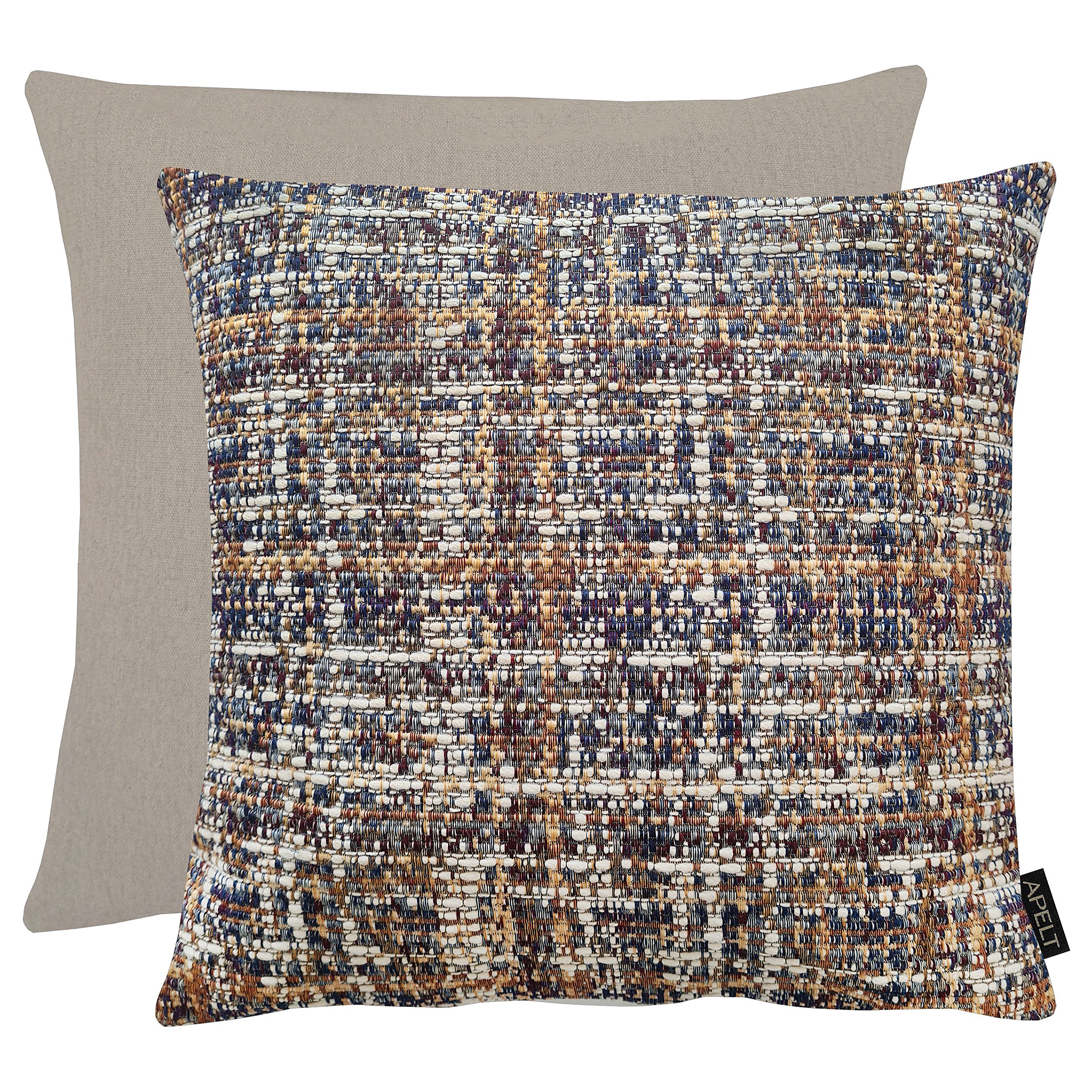 Chalet Dekokissenbezug Jacquard-Gewebe Grau Terrakotta 46x46cm