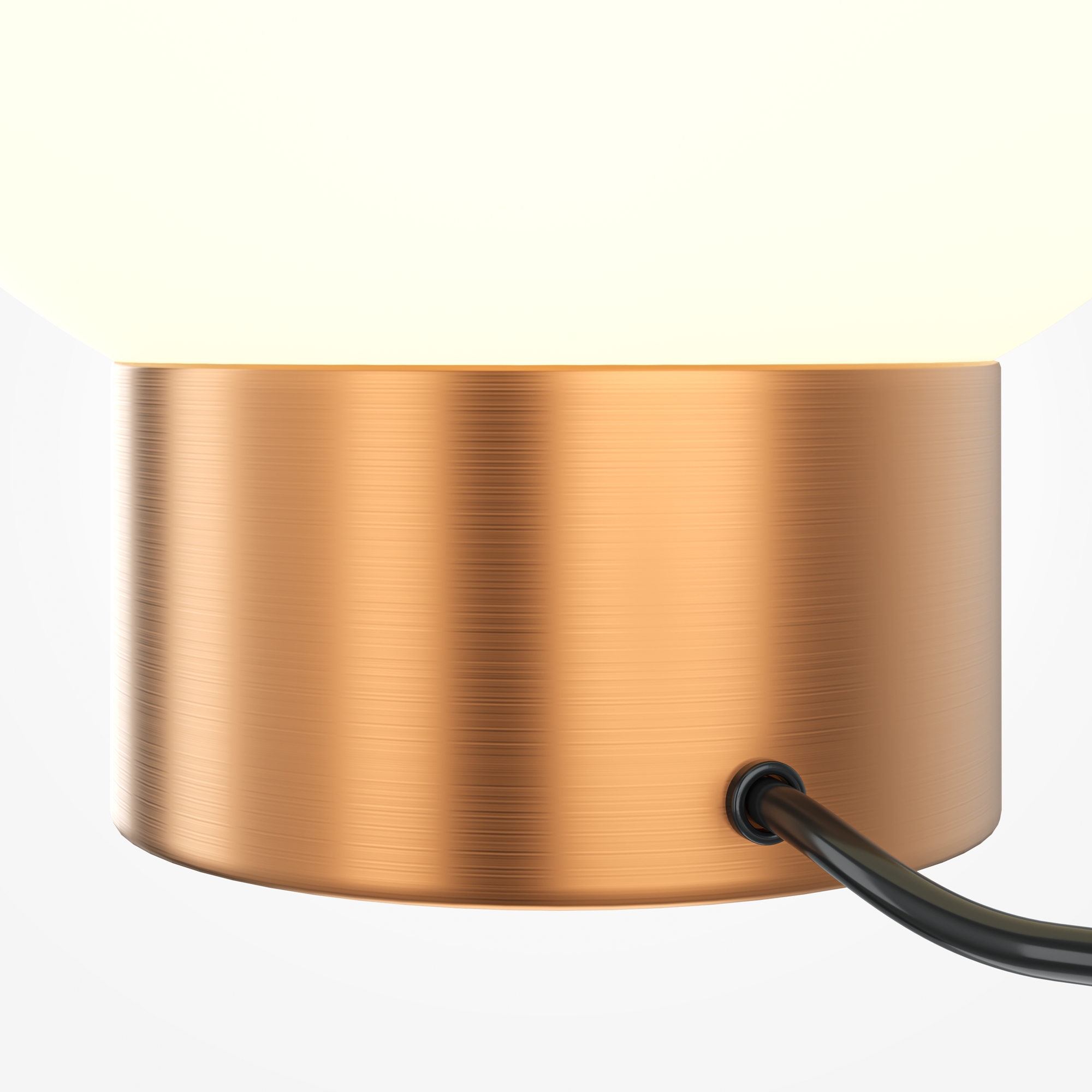 Basic shape table lamp metal gold