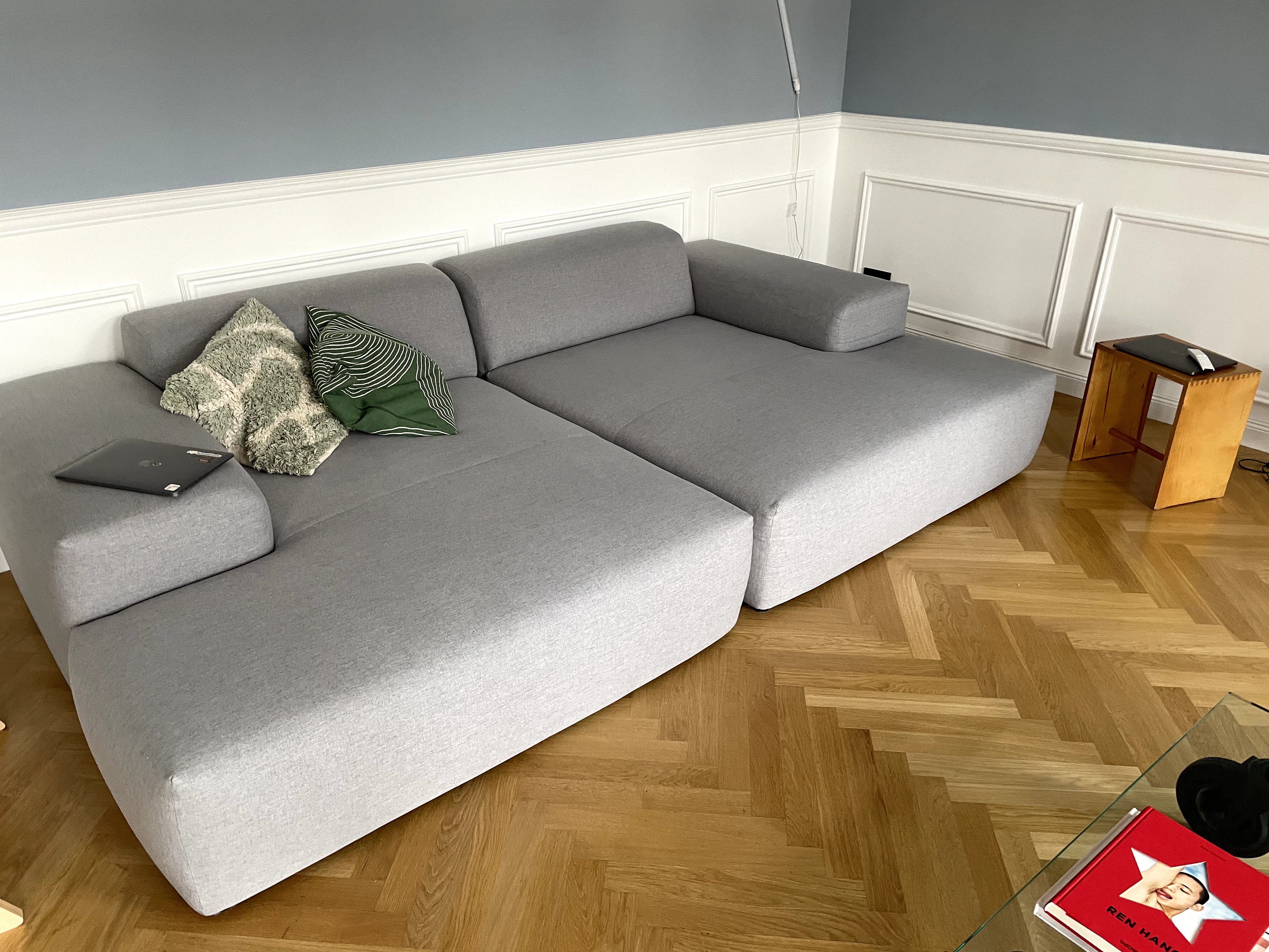 Pyllow Sofa 2-Sitzer Textil Grau