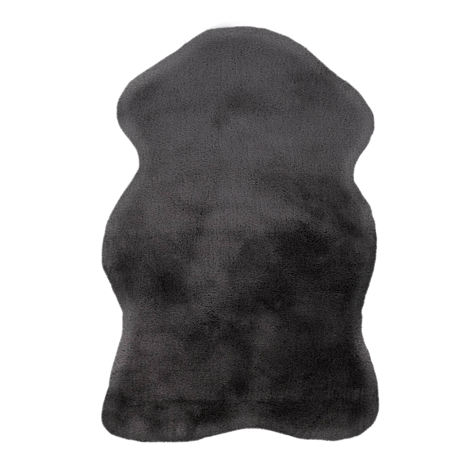 Schafsfell Rabbit 200 Anthrazit 90 x 60