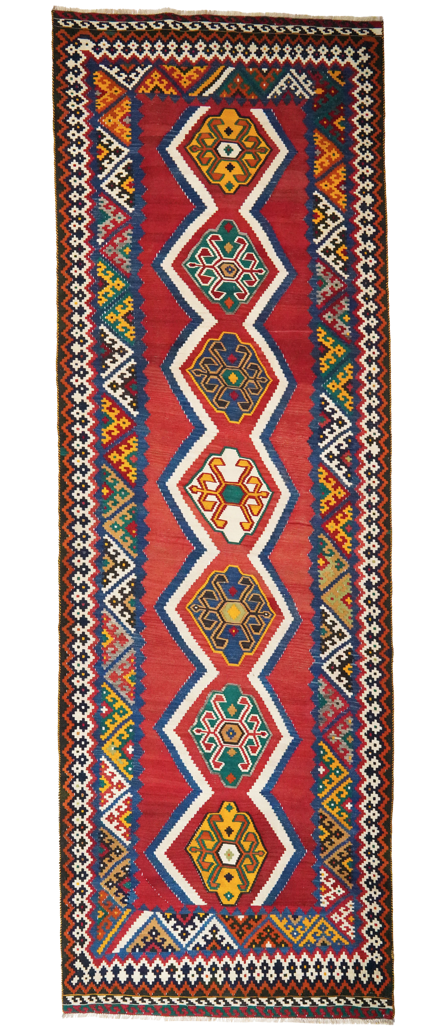 Kilim Gashgai Teppich Mehrfarbig