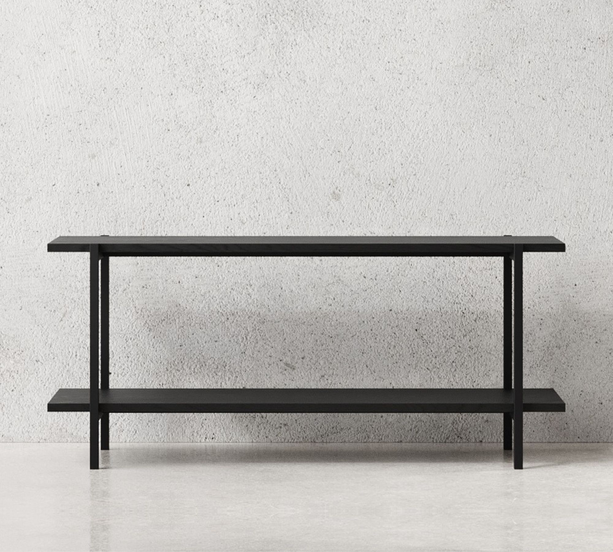 Bookshelf Wood veneer Metal Black Small