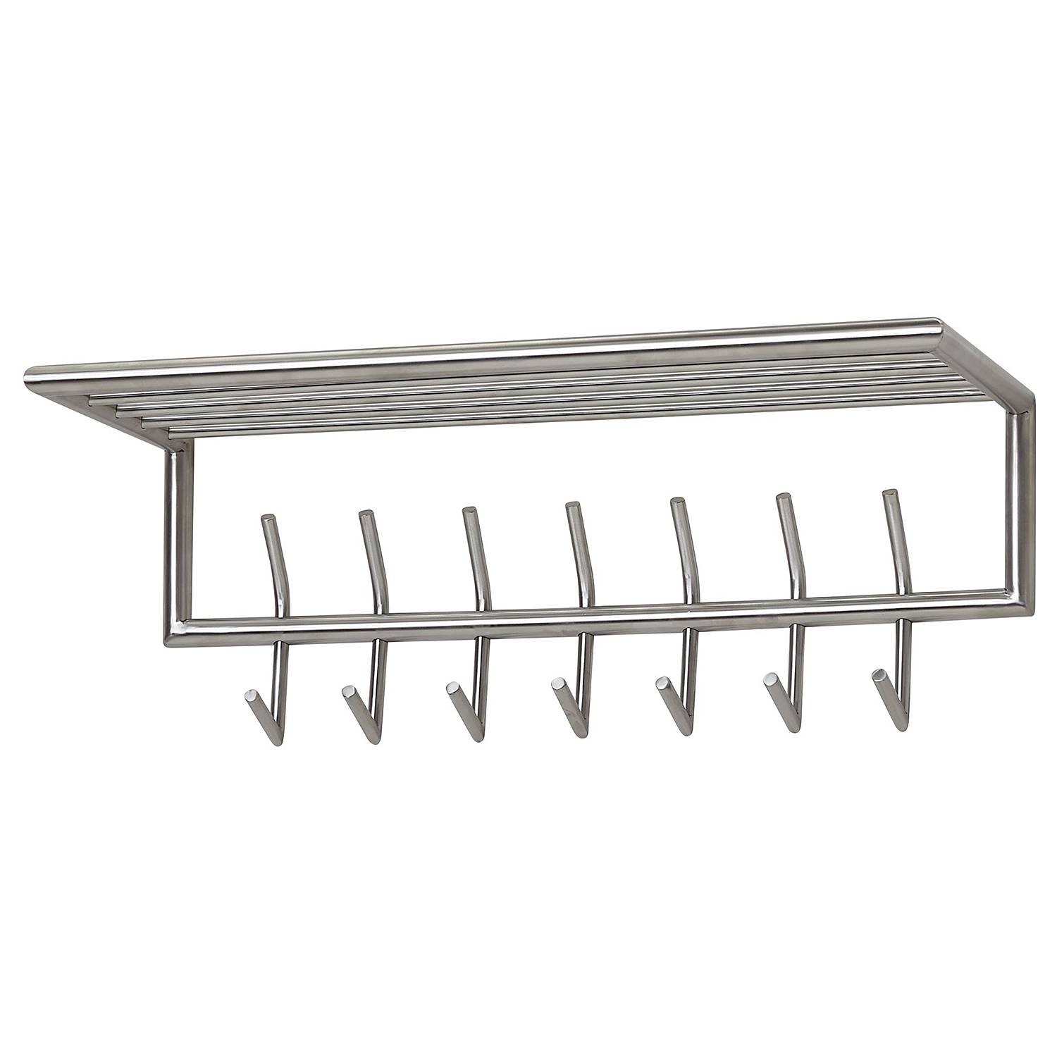 Heide Wandgarderobe Stahl Silber