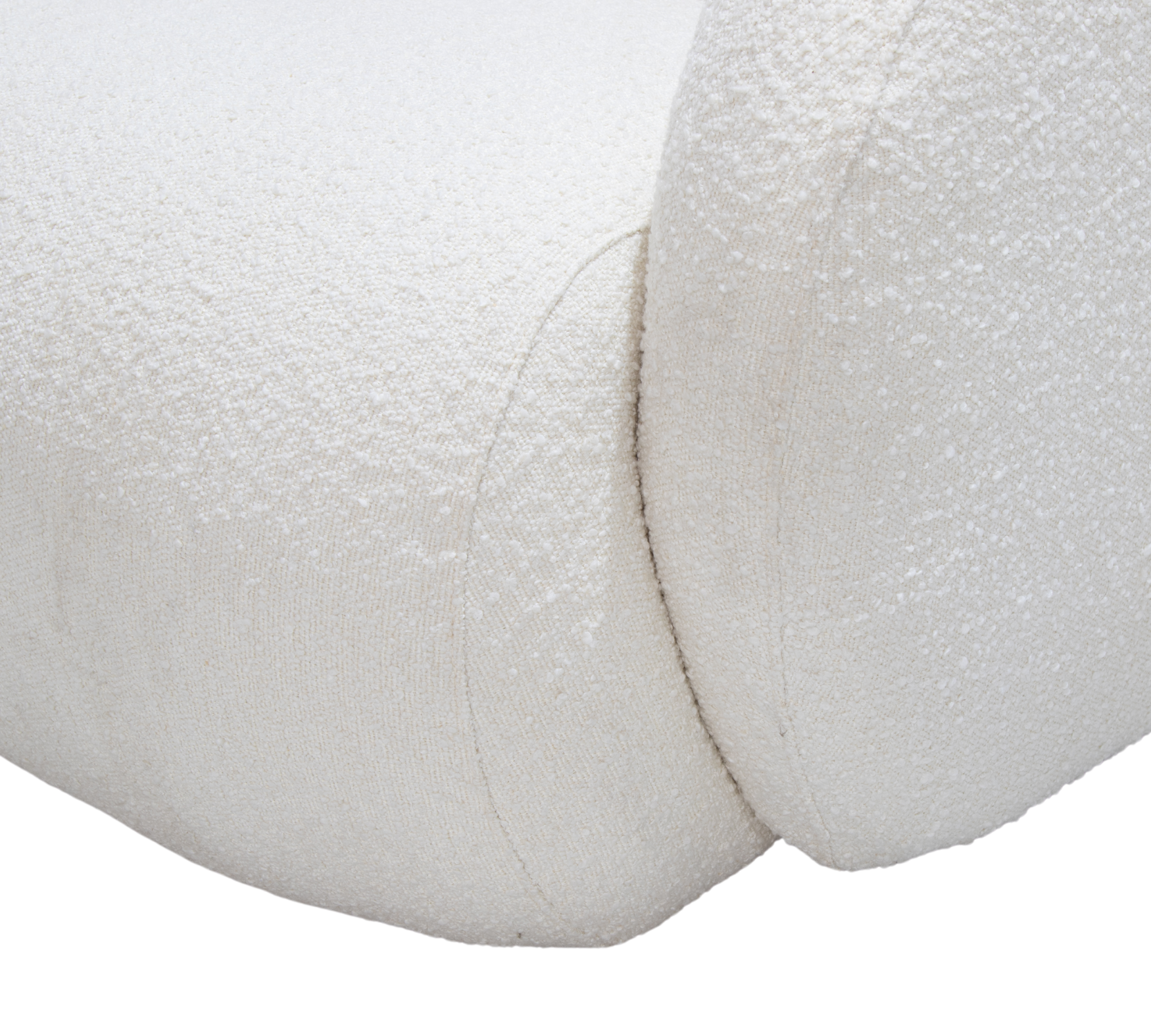 Blanca 3-Sitzer Sofa Récamiere Links Bouclé Off-White