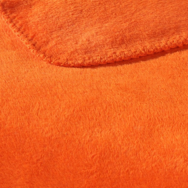 Wohndecke aus Baumwollmischgewebe Orange