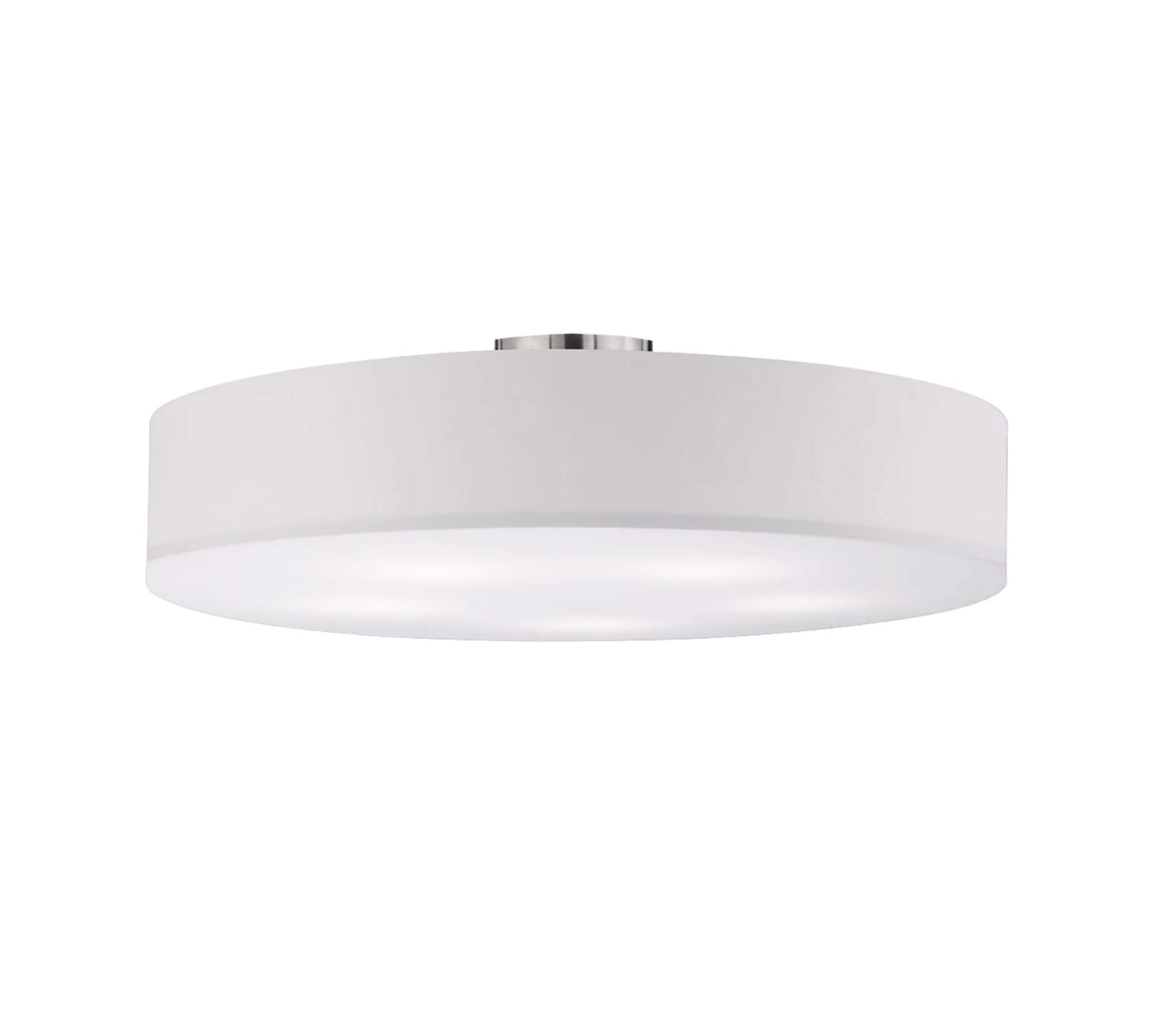 Ceiling light hotel fabric / metal 5-flame white
