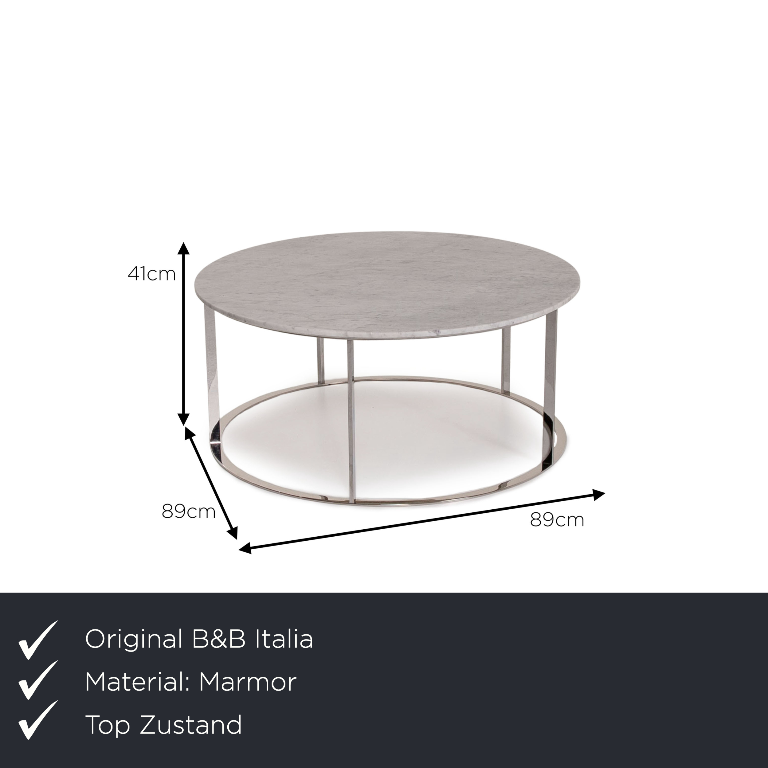 Mera Couchtisch Marmor Weiß
