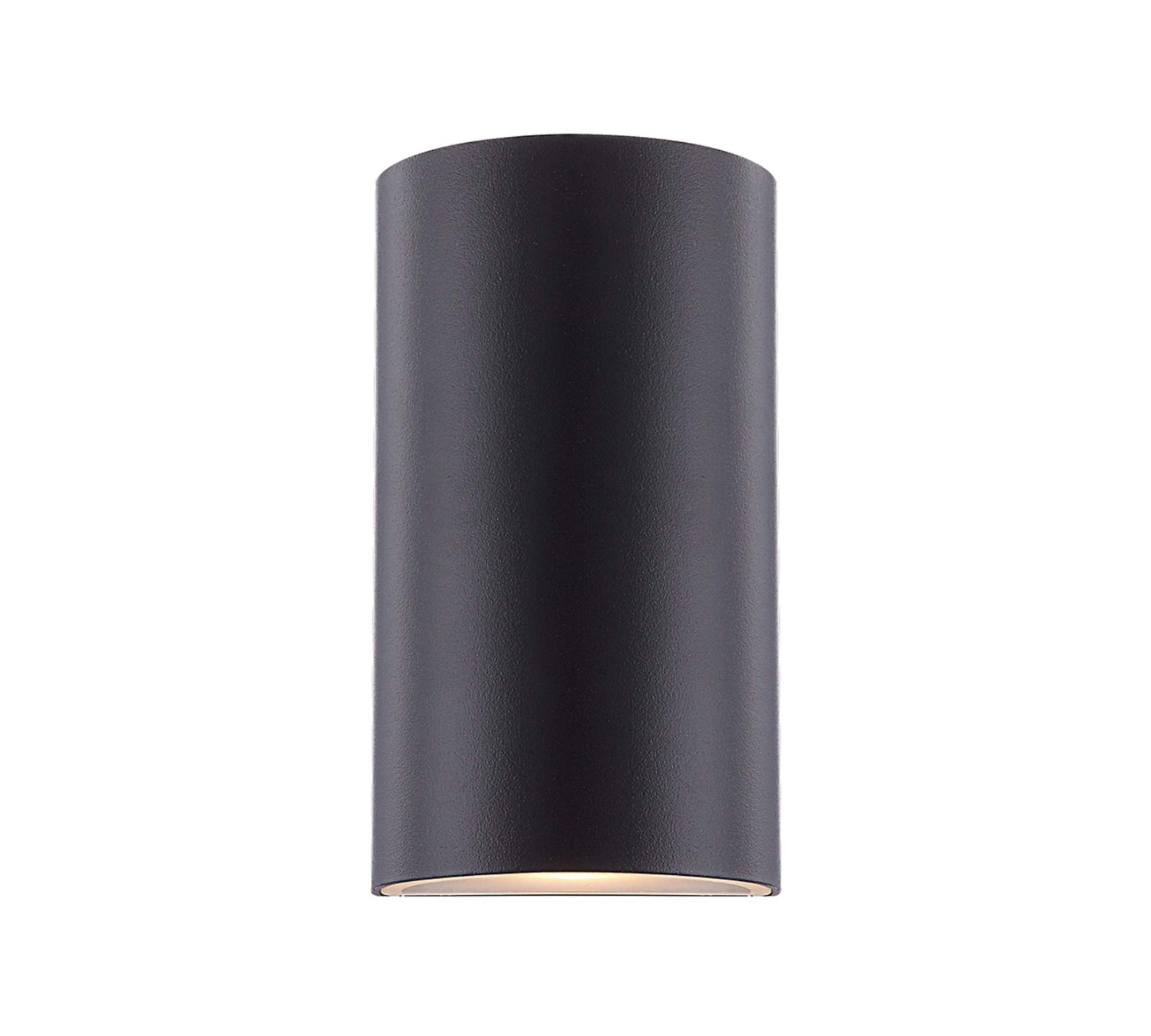 LED Außenleuchte Glas Aluminium Schwarz
