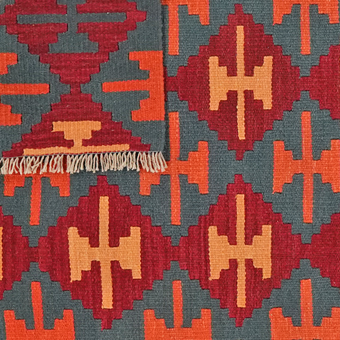 Kilim Gashgai Teppich Mehrfarbig