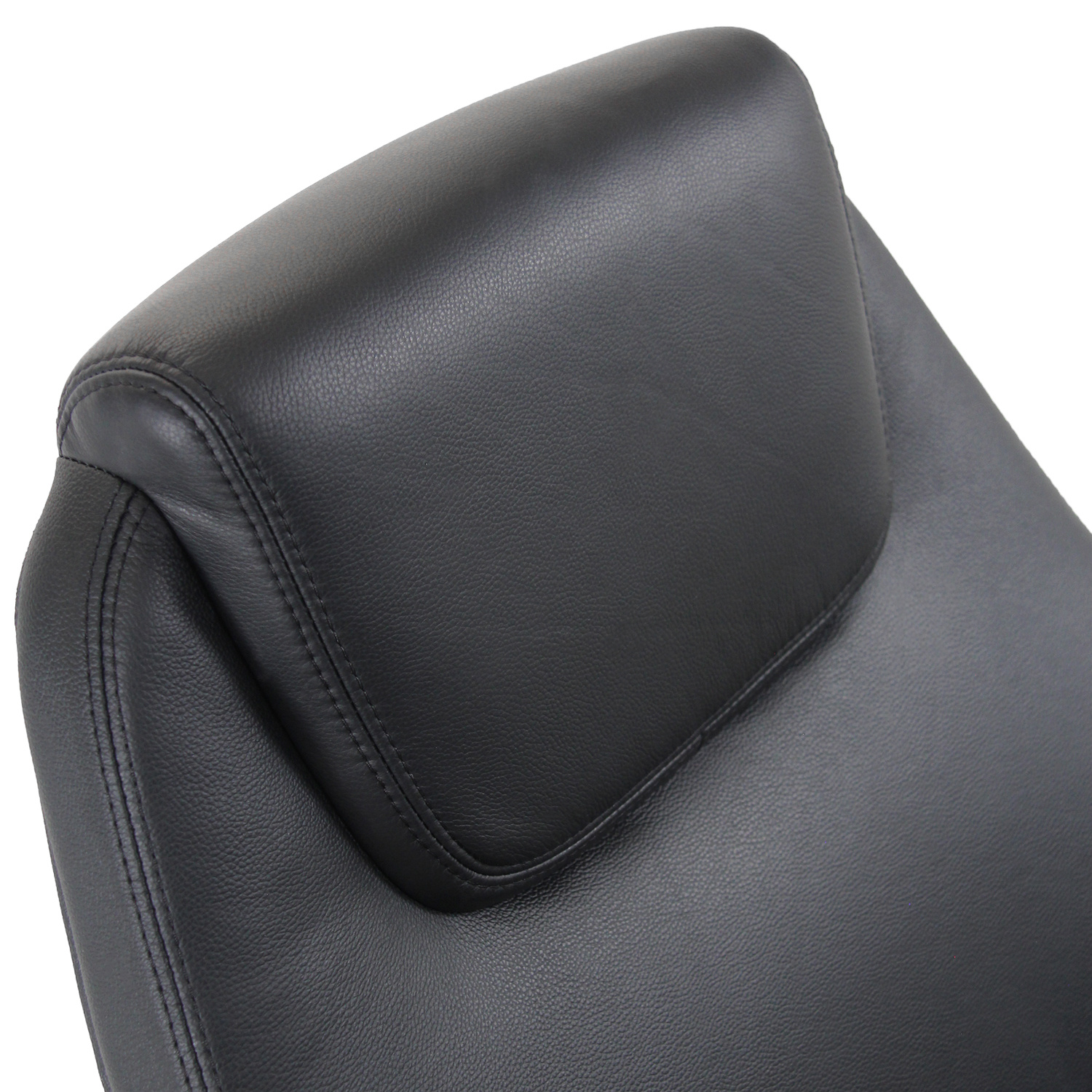 FERRARA Bürostuhl Leder Schwarz