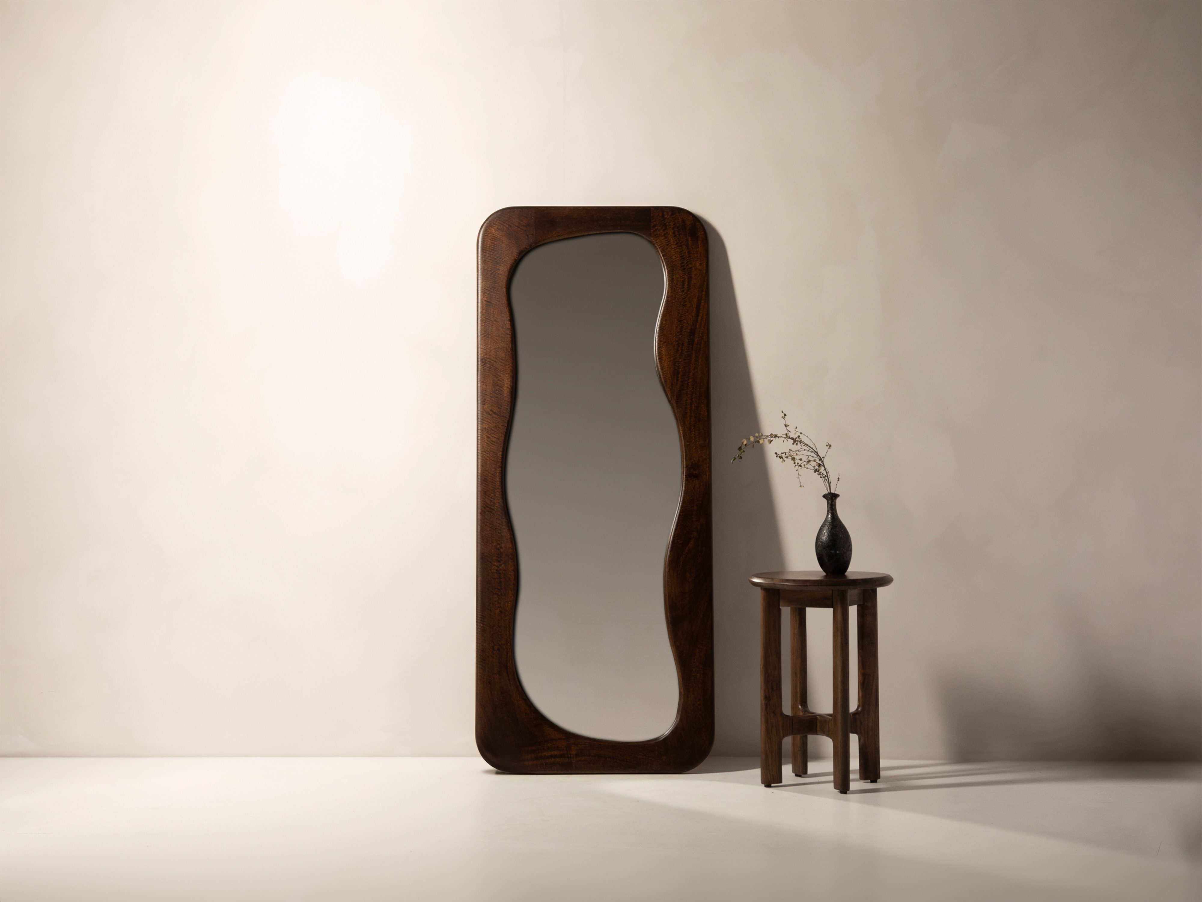 Mirror Adamas Walnut 60x3x145cm