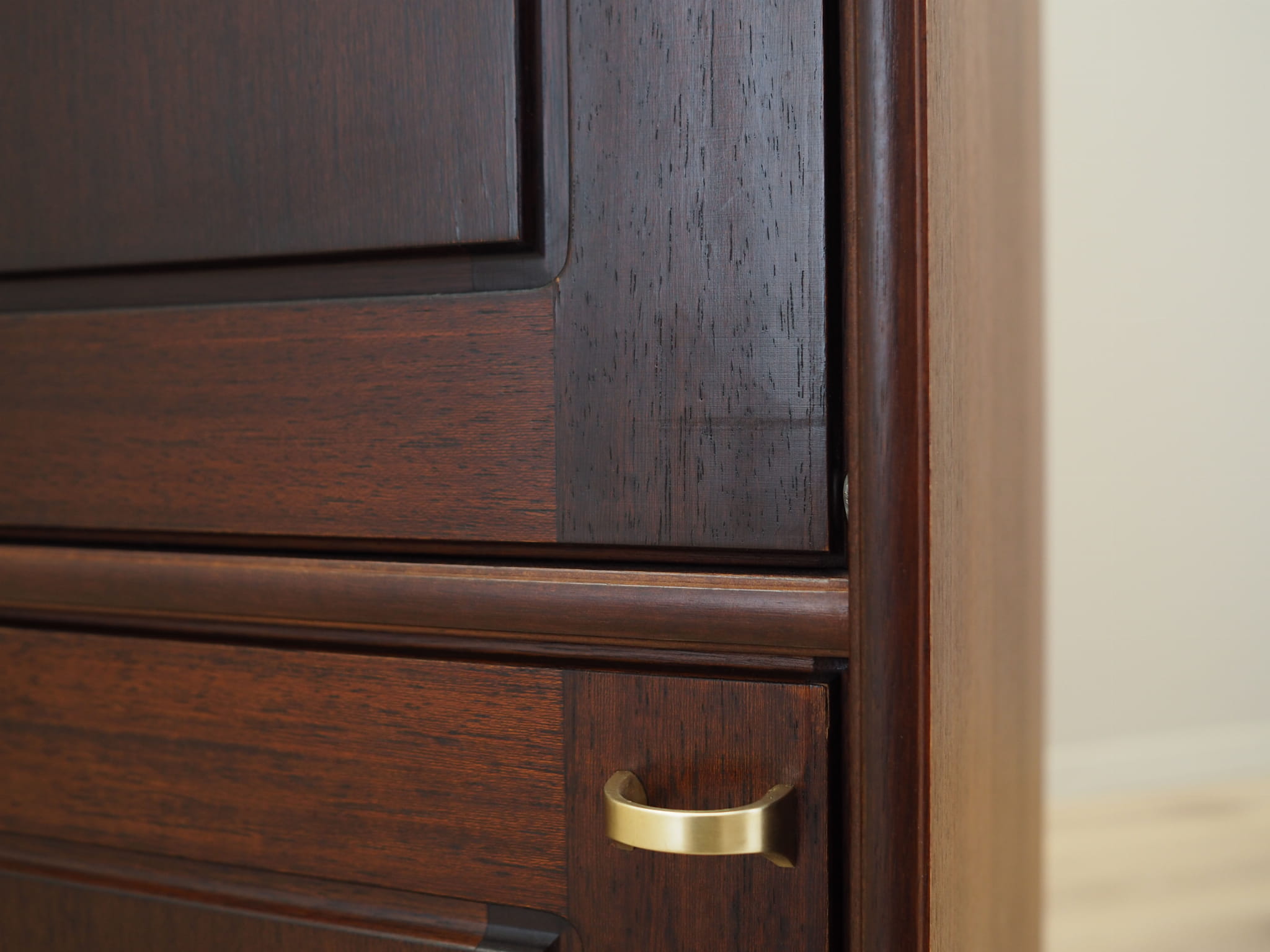 Mahogany Vitrine 1970 Jahre