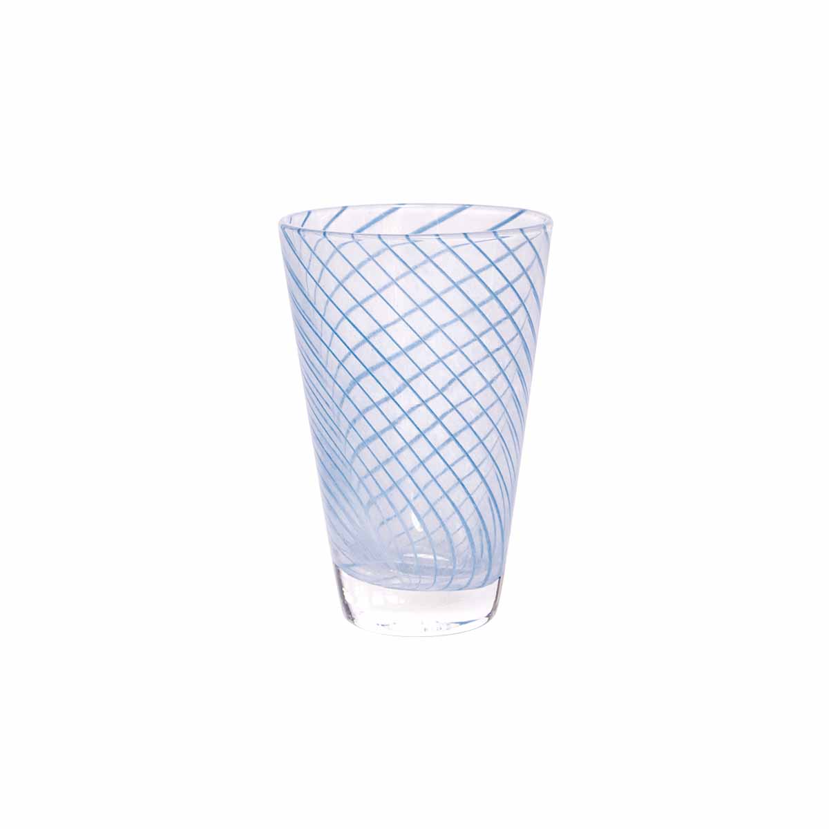 Yuka Glas Swirl 2er pack Glas Blau