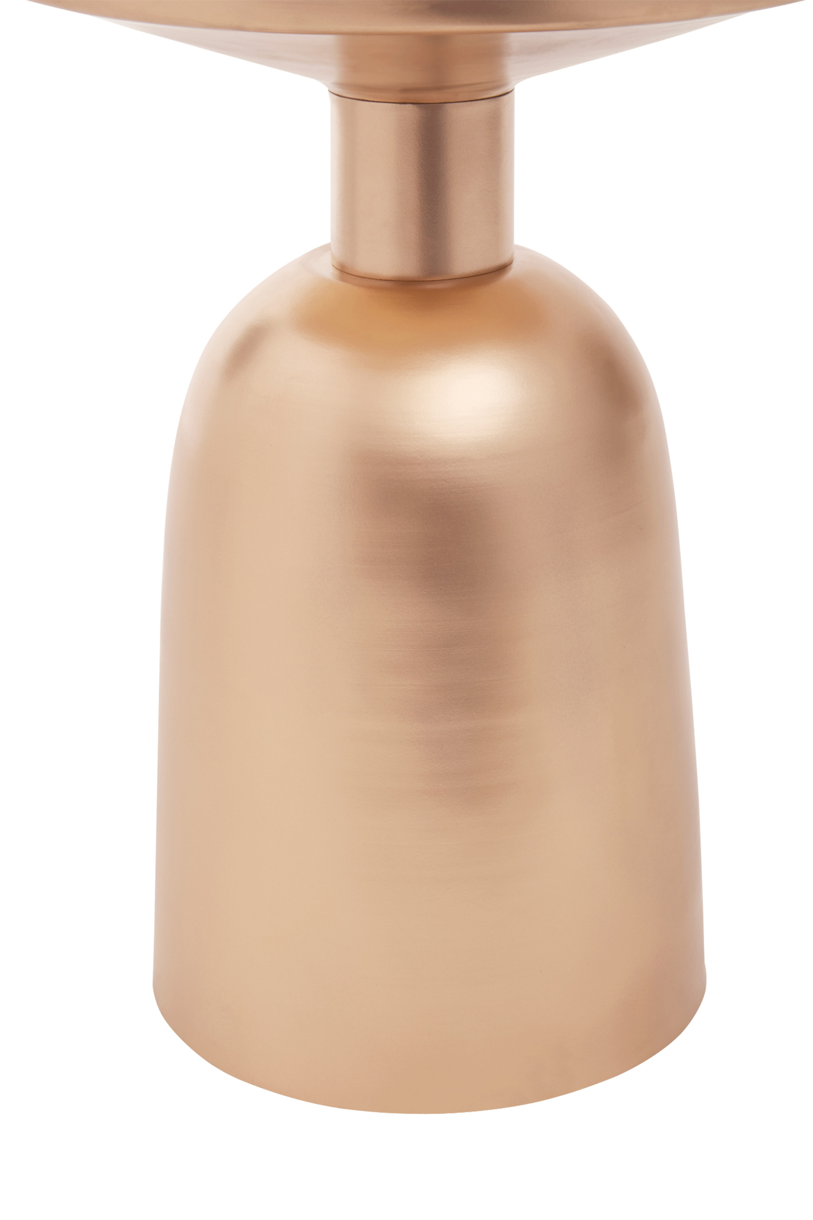 Amira White Marble Top Gold Base Beistelltisch
