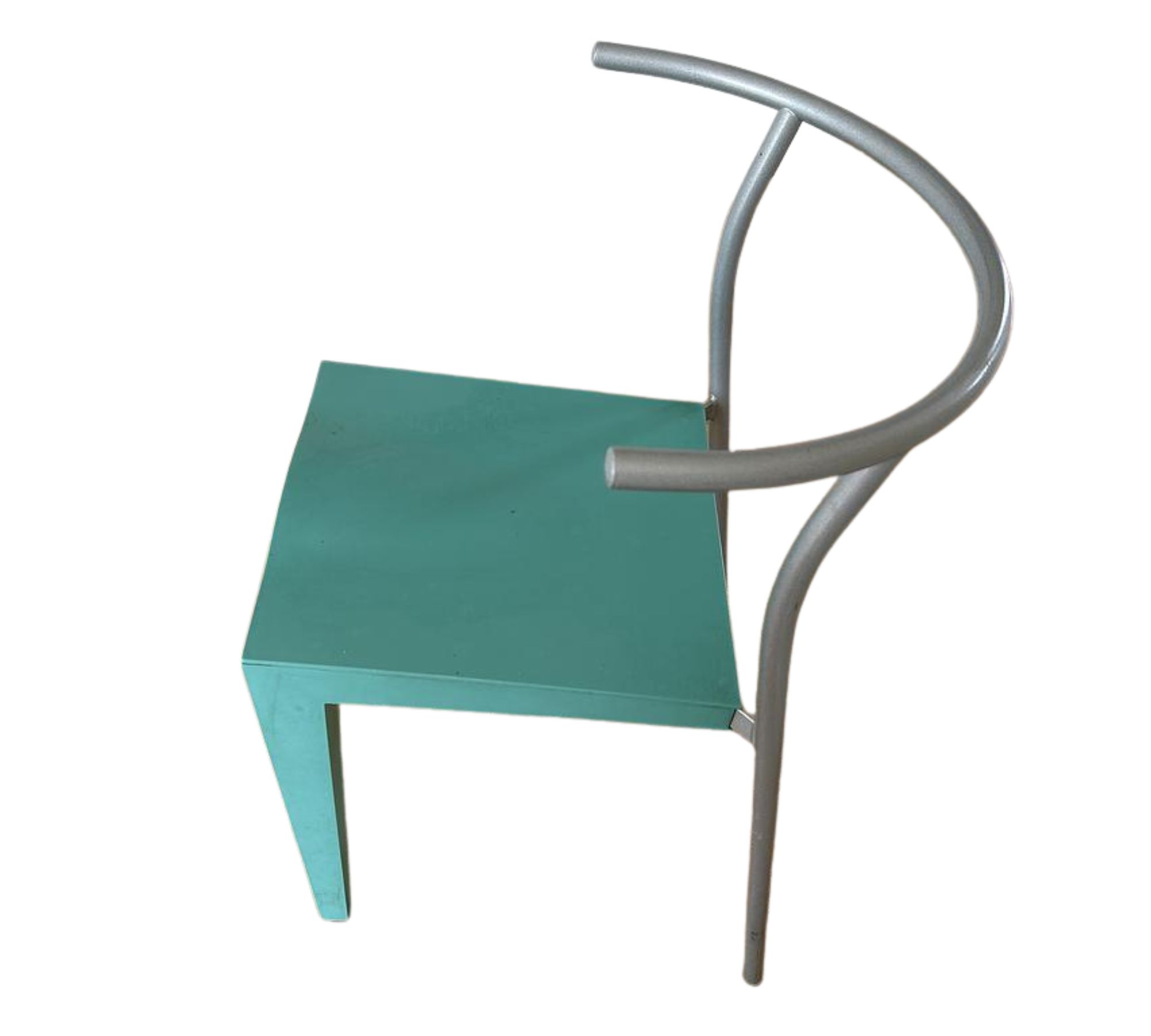 4x Dr. Glob Chair Metal Turquoise Black