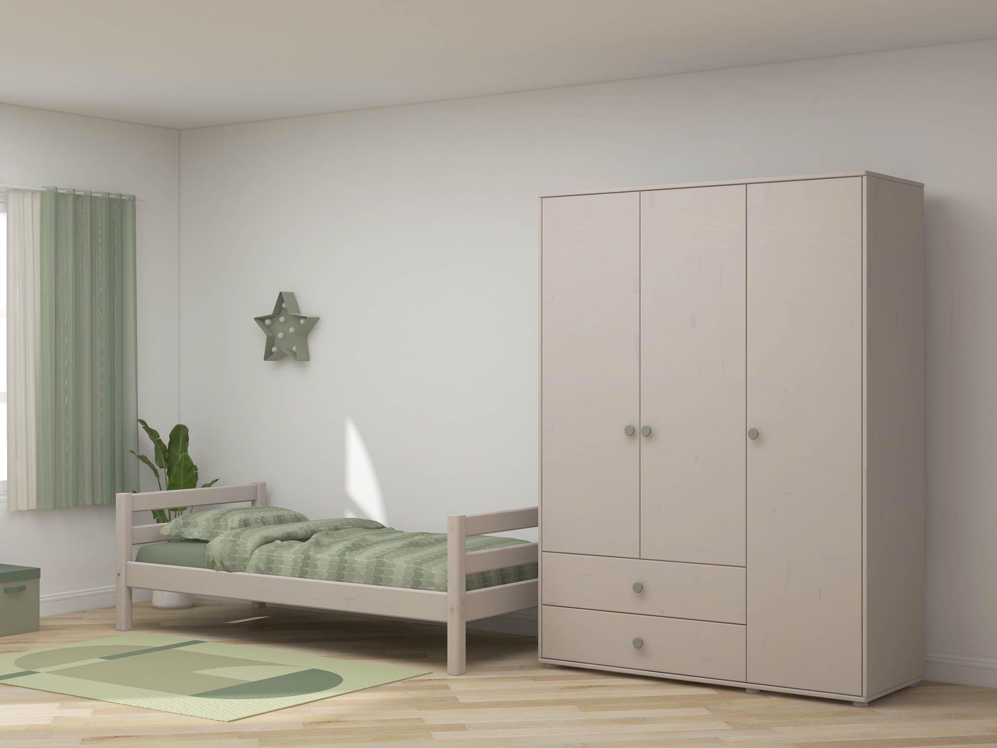 Kleiderschrank Extra Hoch Holz Taupe