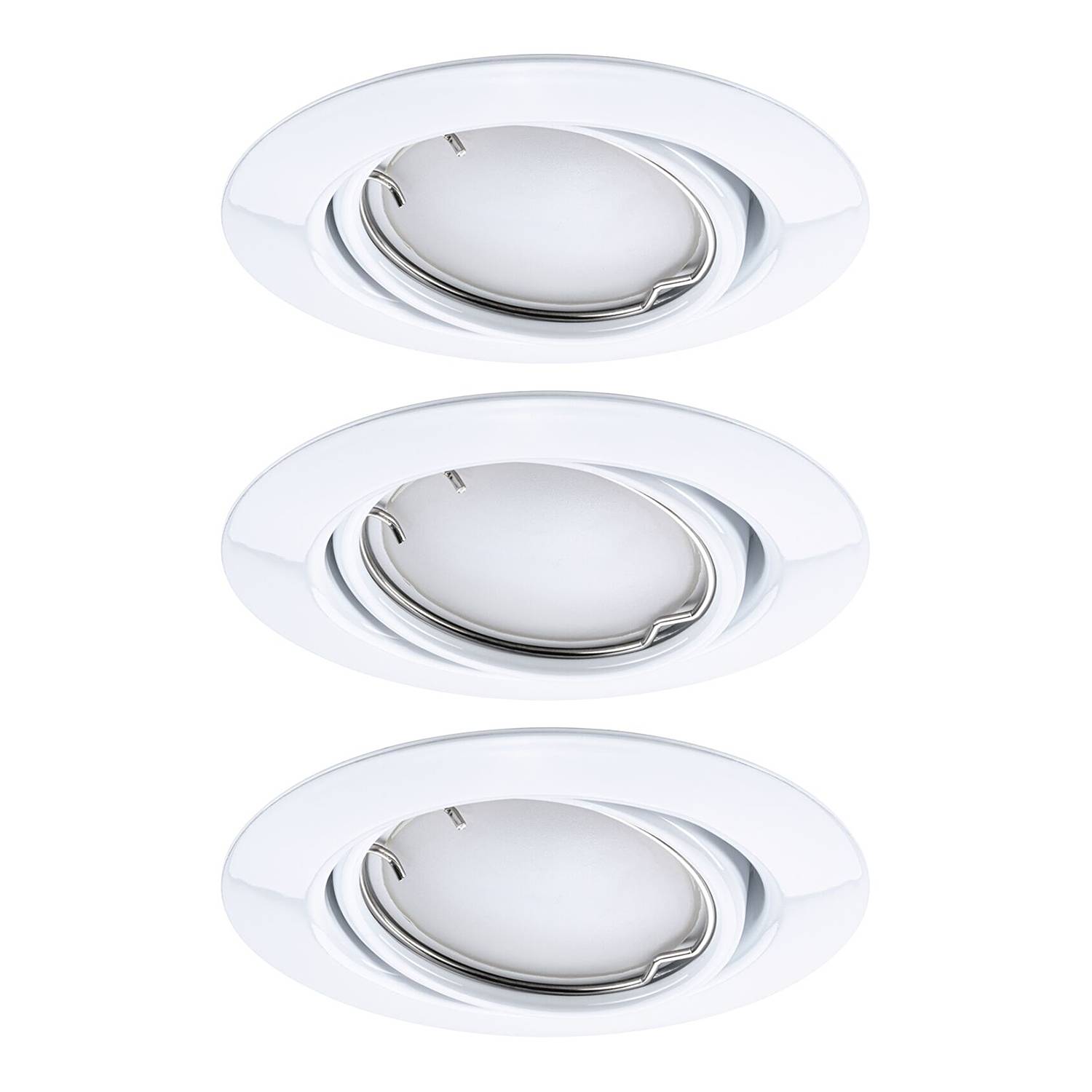 3x LED-Einbauleuchte Coin Dimmbar Weiß