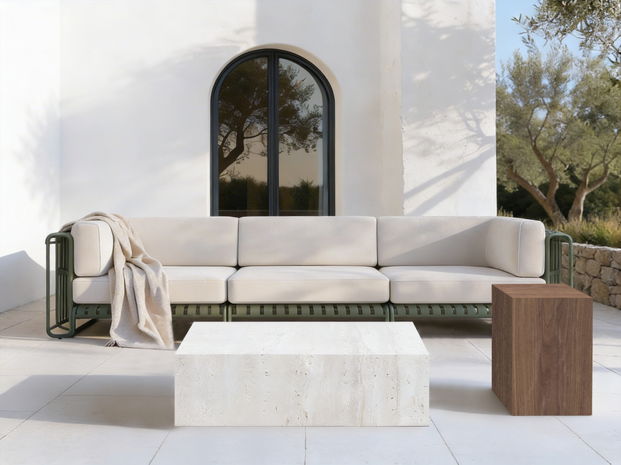 Beistelltisch Walnuss Braun