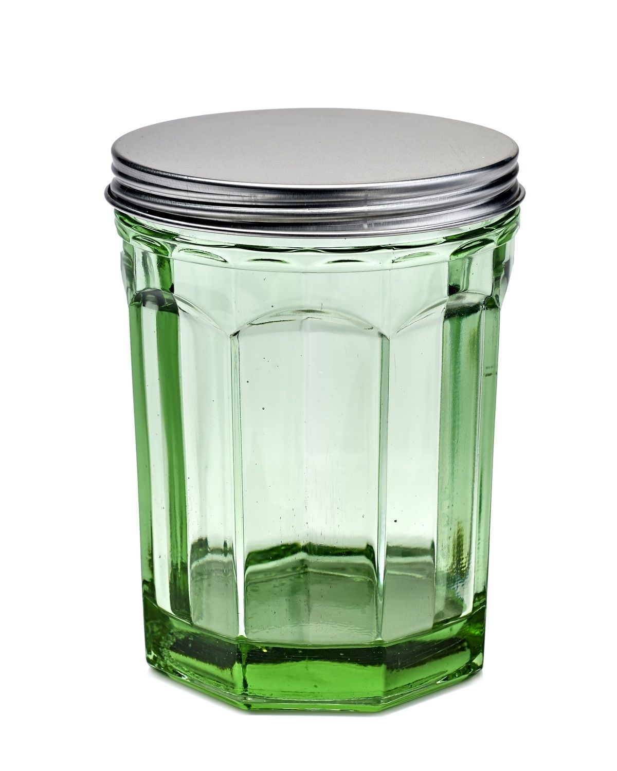 Glas mit Deckel Grün