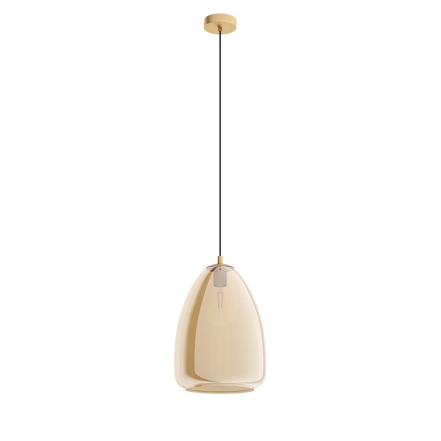 Pendant lamp Alobrase IV Glass Steel