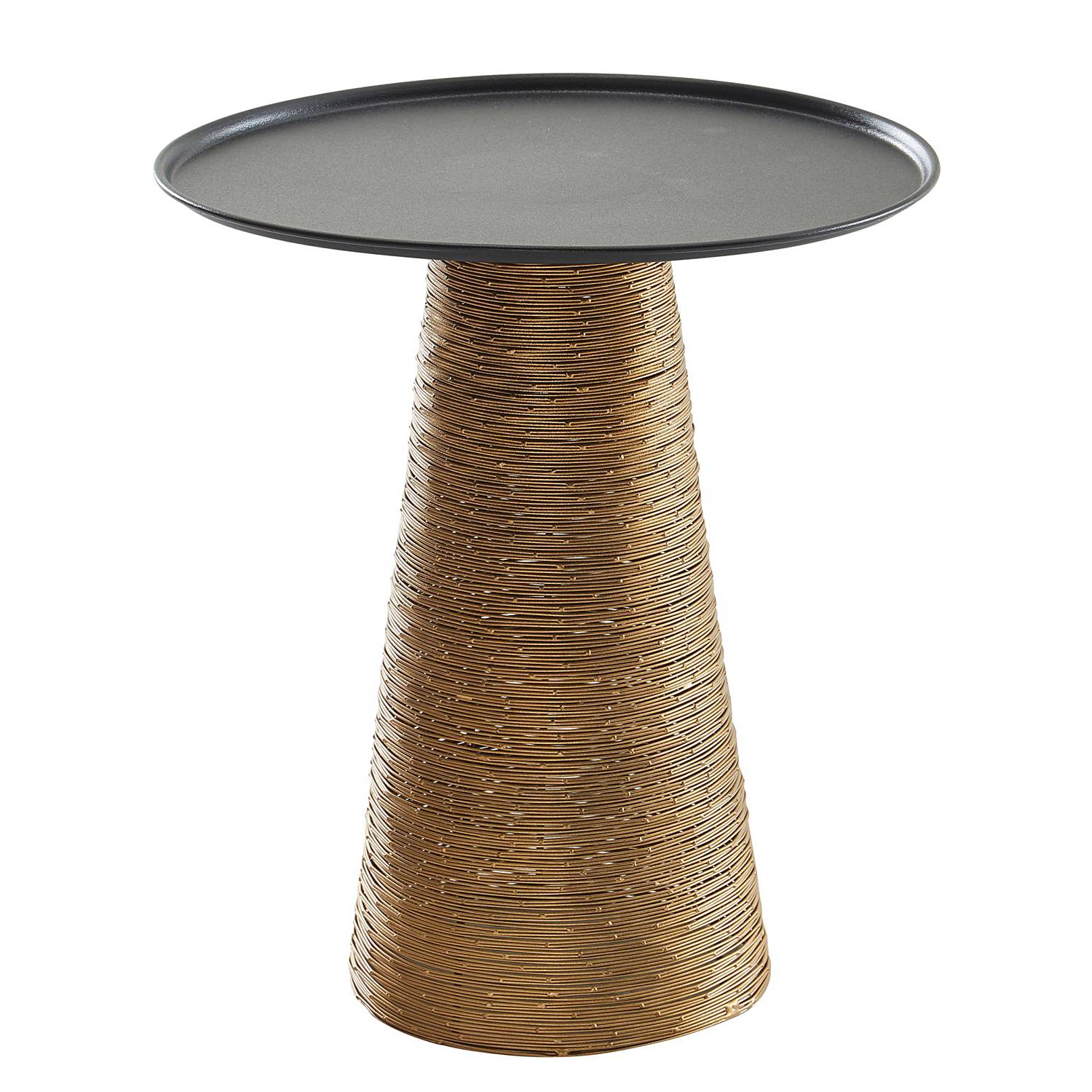 Beistelltisch Sandur Metall Schwarz Gold