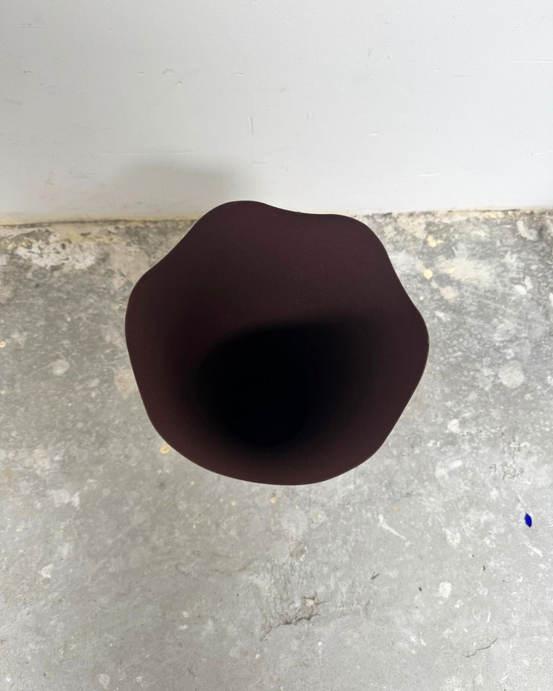 Wavy Vase Metall Braun
