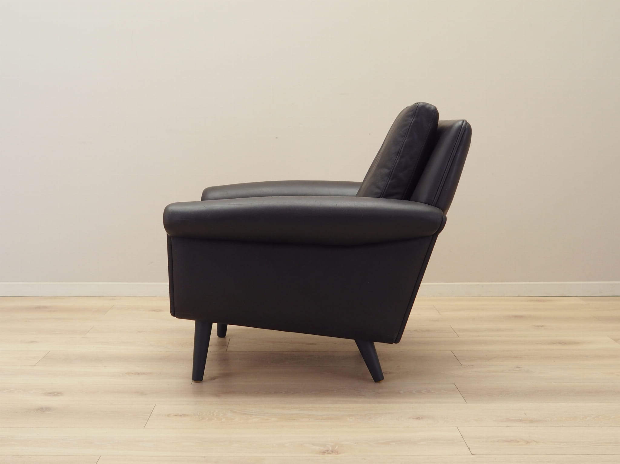 Armchair Leather Brown 1960s