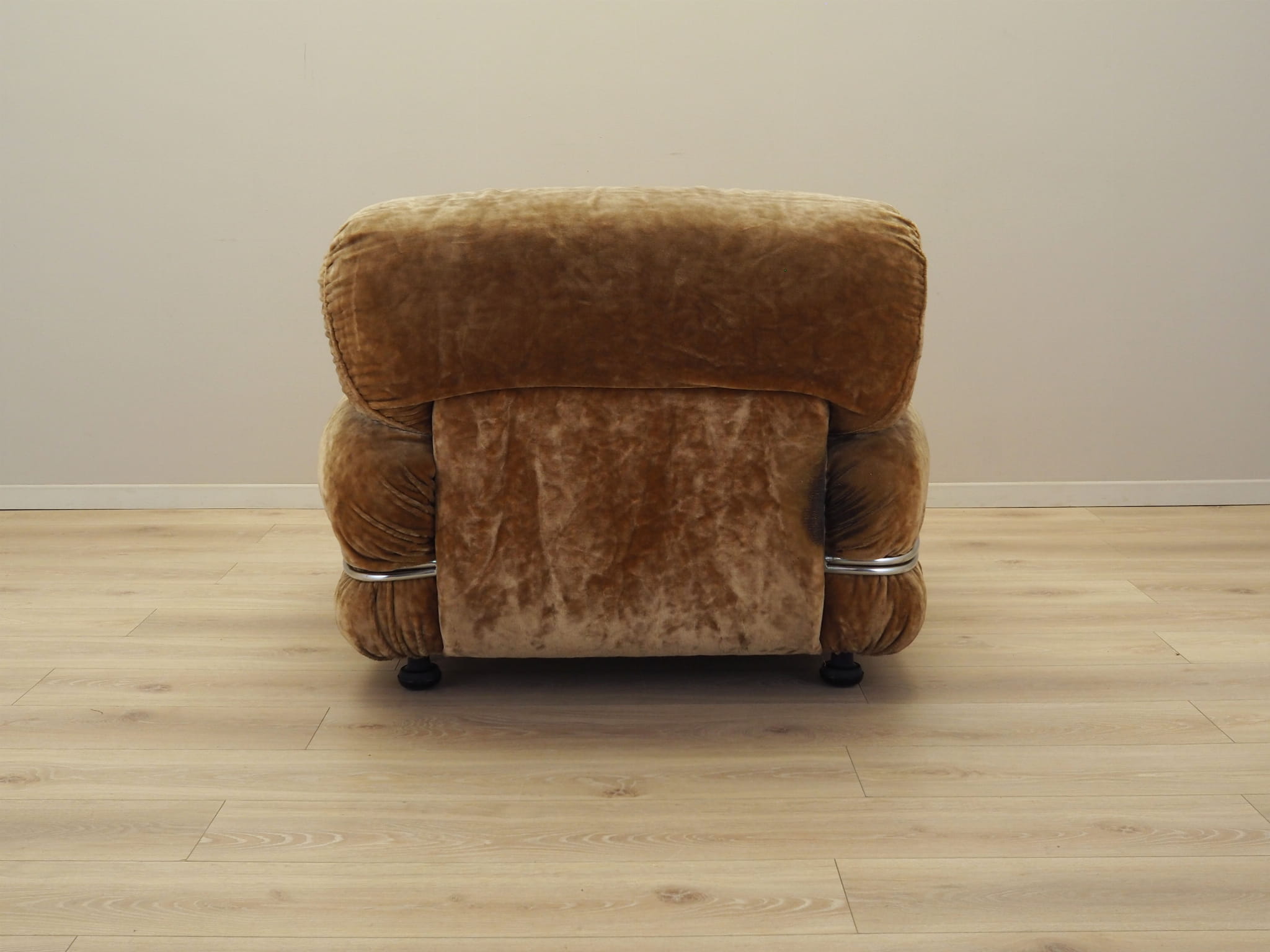 Armchair velvet brown 1970s