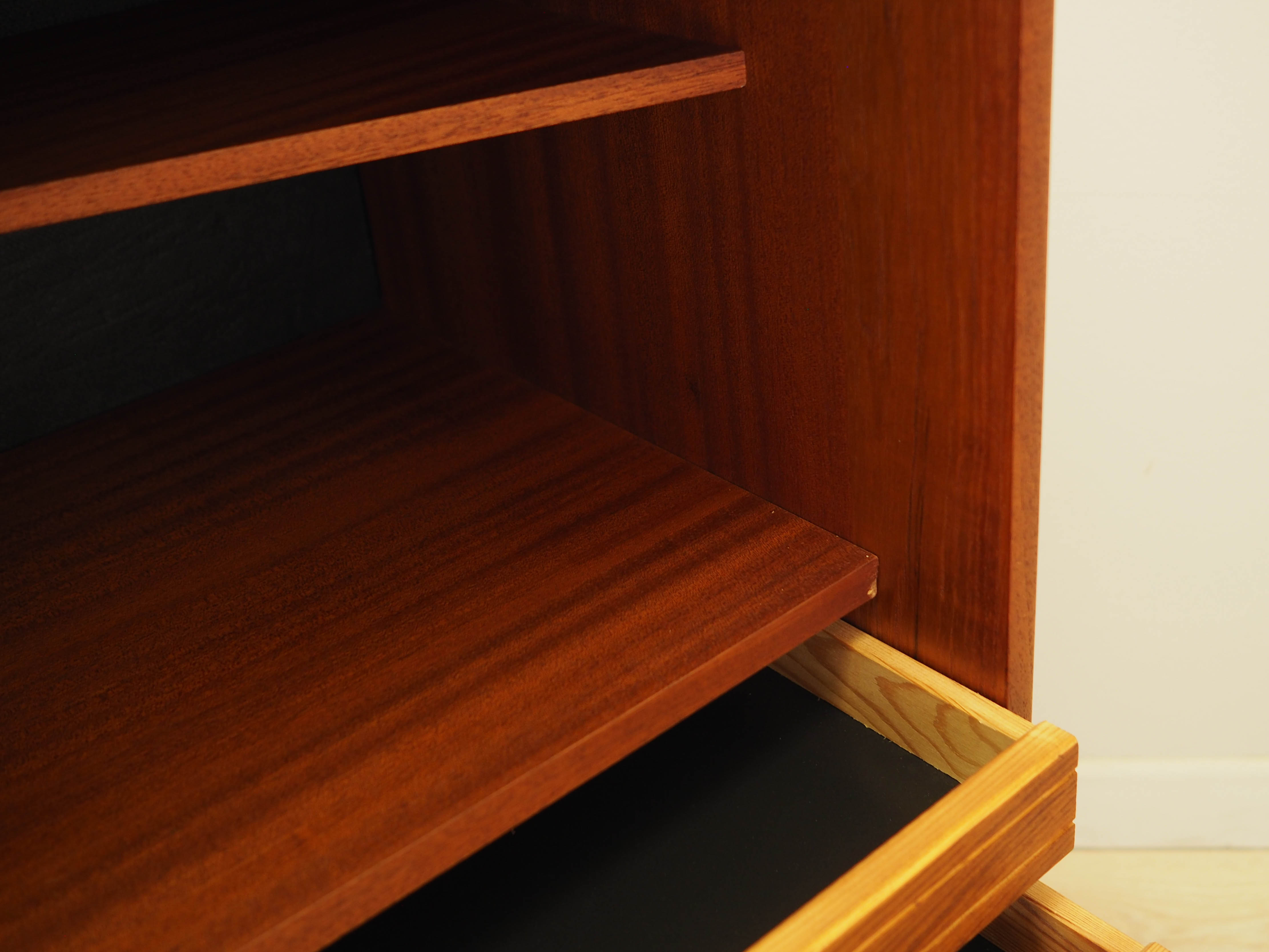 Teak sideboard brown 1970s