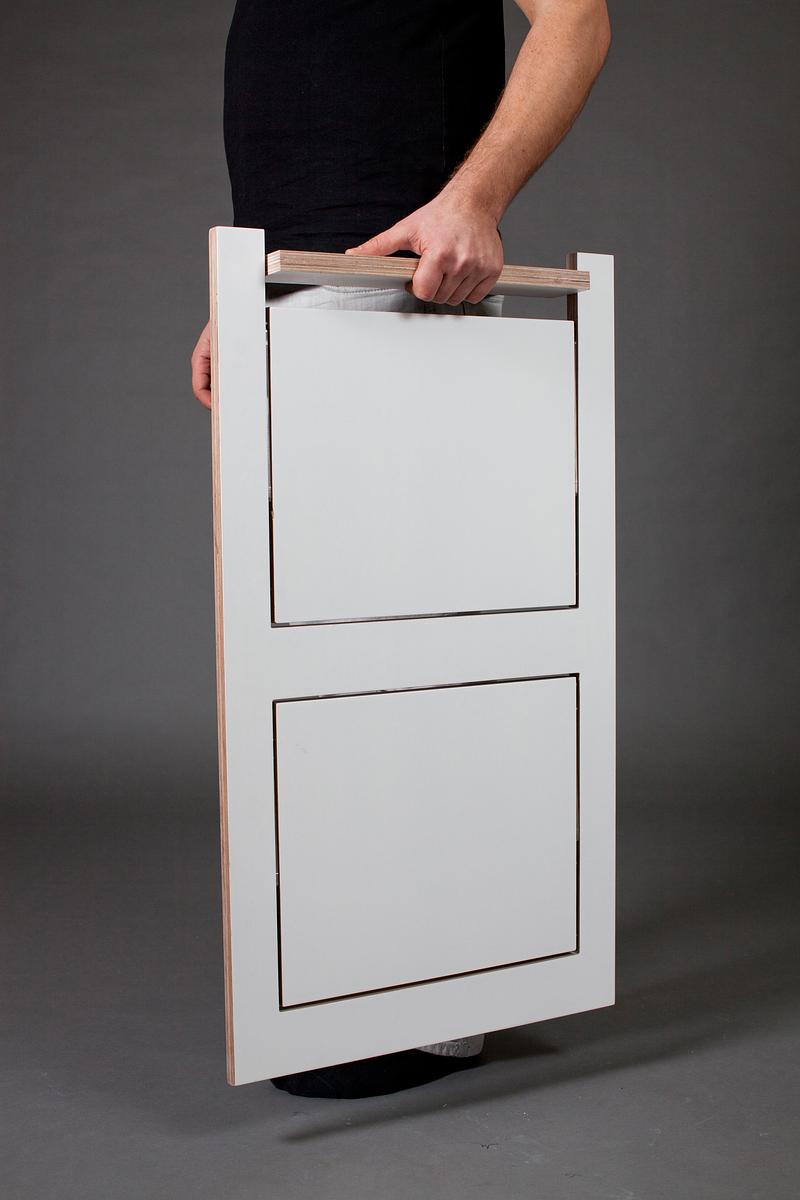 2x Fläpps Folding Chair Birch Natural Clear Lacquered