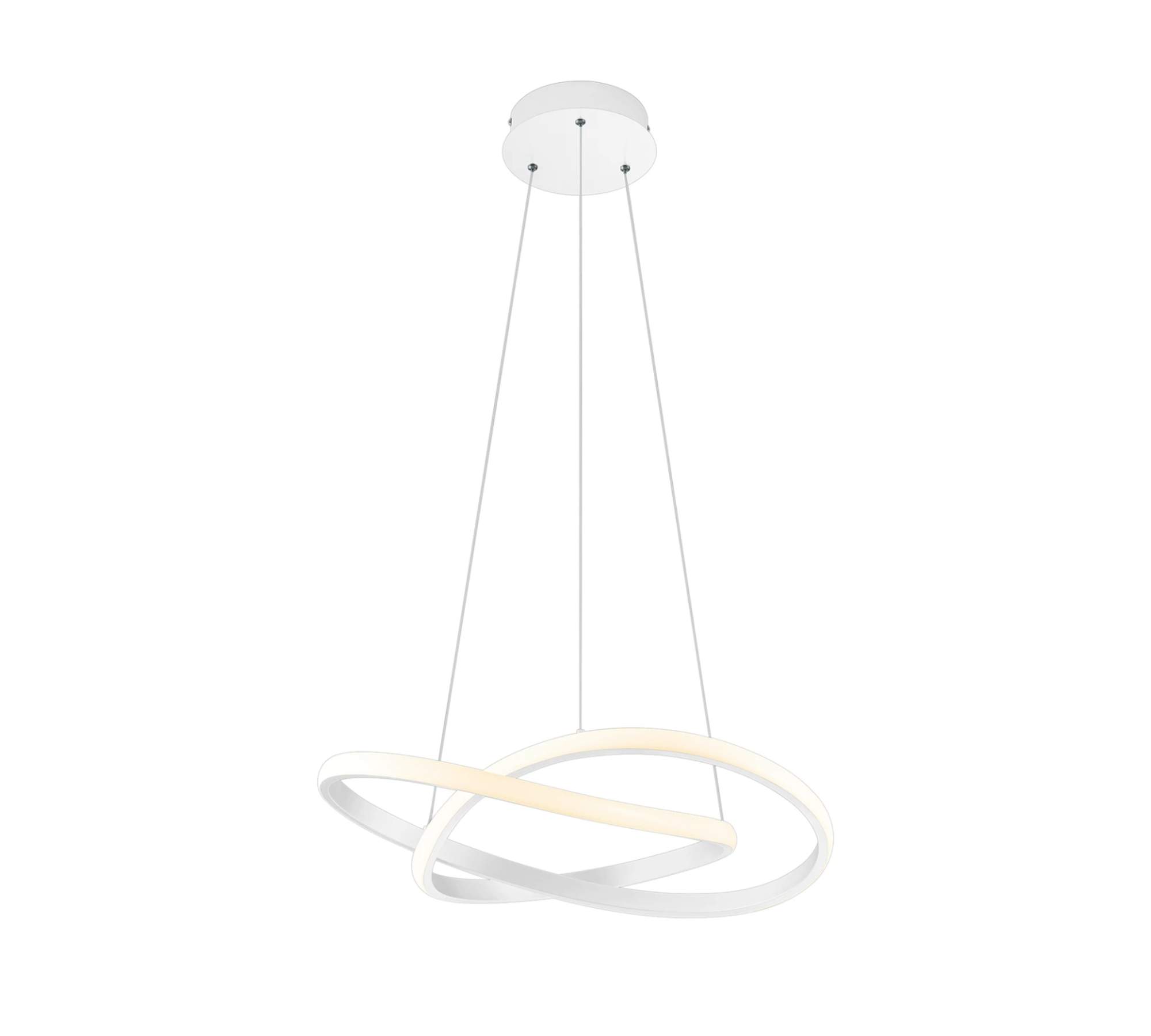 1-Flaming LED pendant light Polyethylene Aluminum White