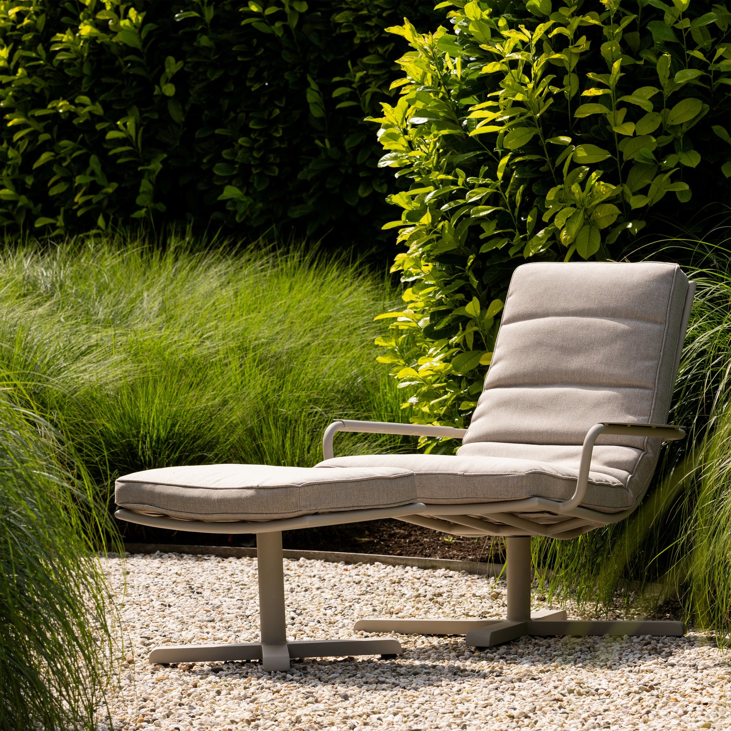 Coosa Gartenhocker Aluminium Grau