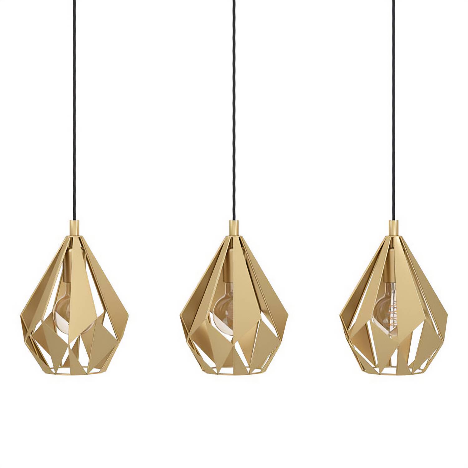 Carlton Type B Pendant Lamp Steel 3-lamp