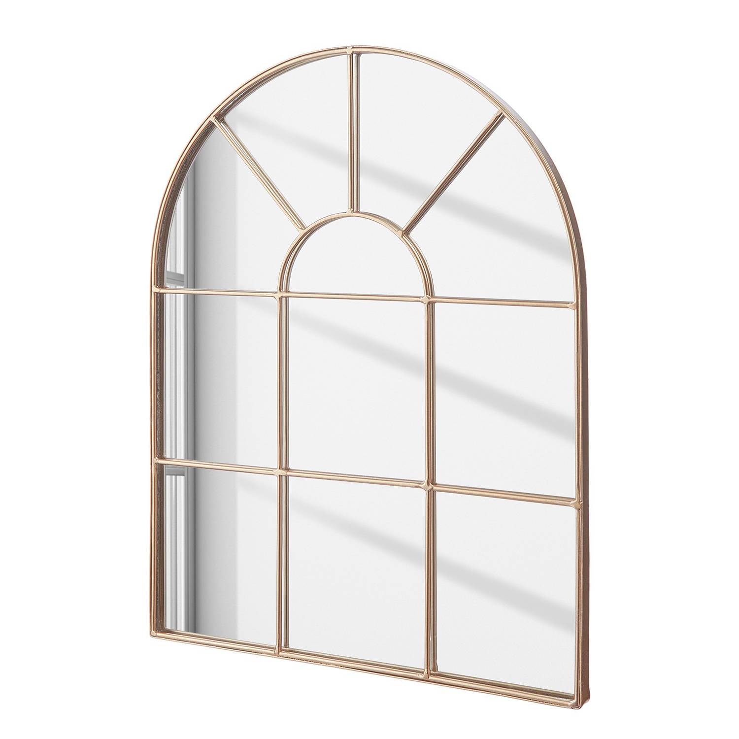 Window mirror FINESTRA Iron Glass Gold 30 x 40 cm