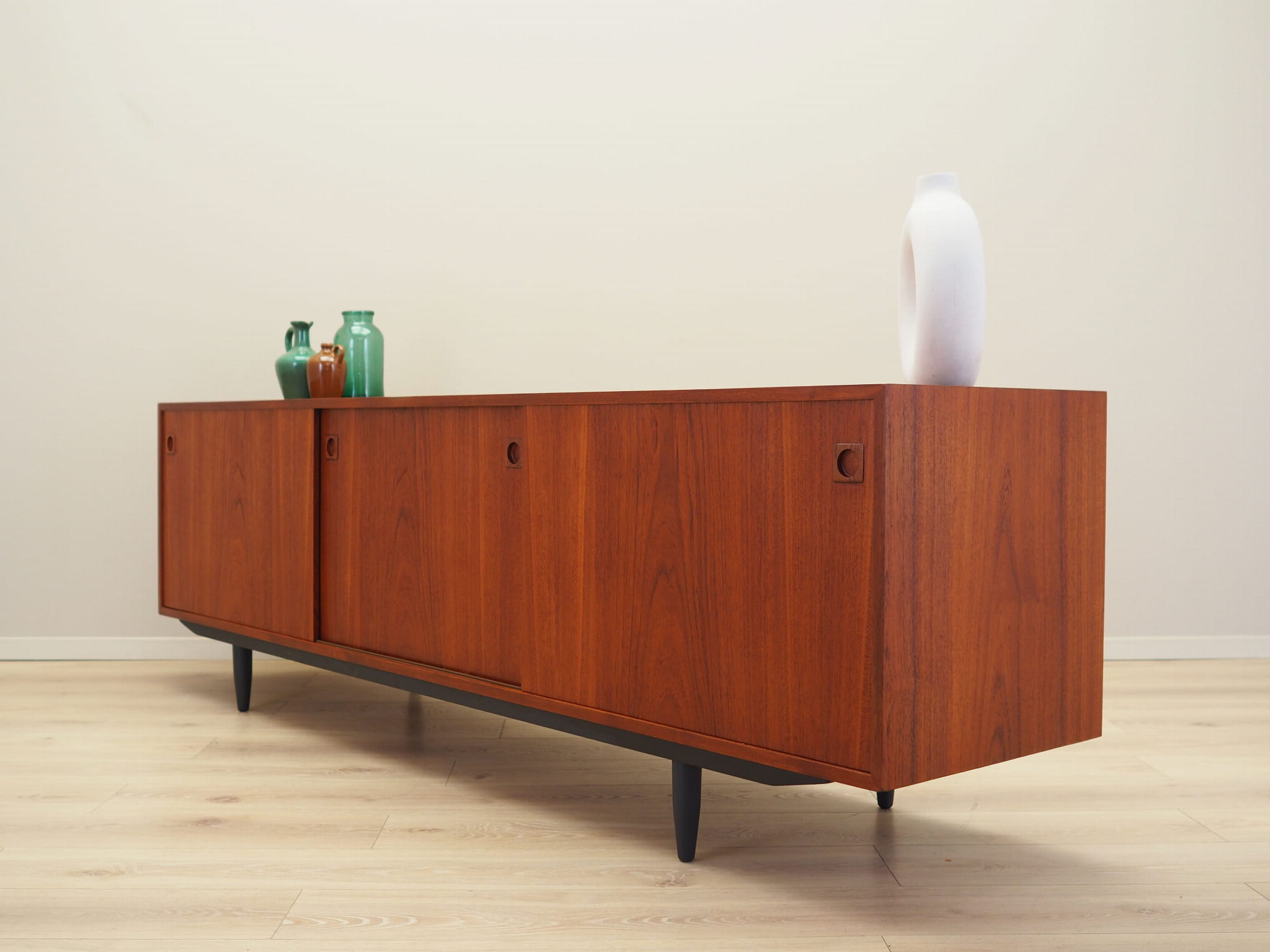 Vintage Sideboard Teakholz Braun 1970er Jahre