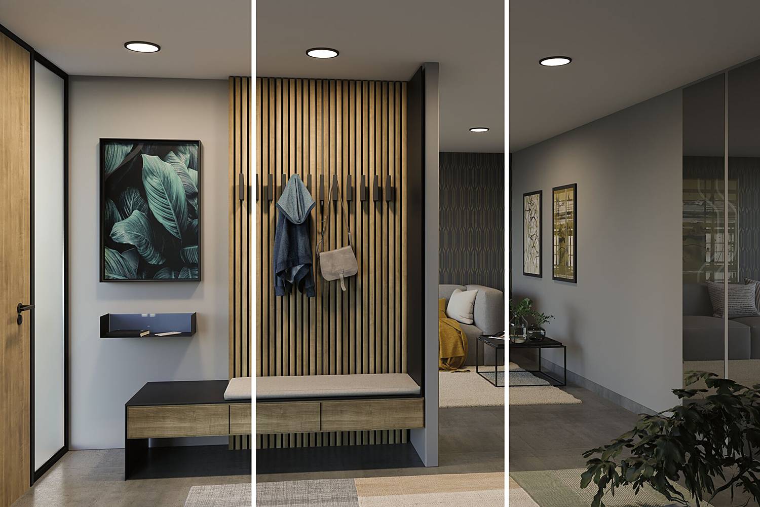 LED-Panel Areo VariFit Typ C Schwarz