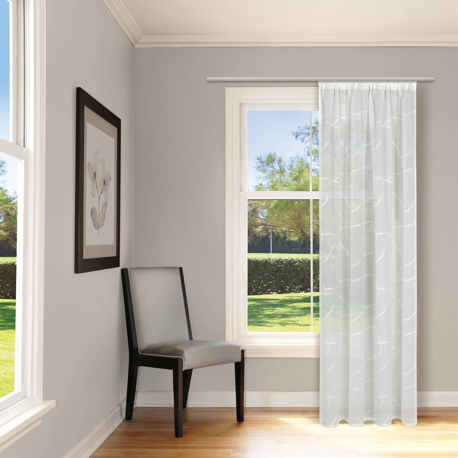 Vorhang Theda Kunstfaser Cremeweiß