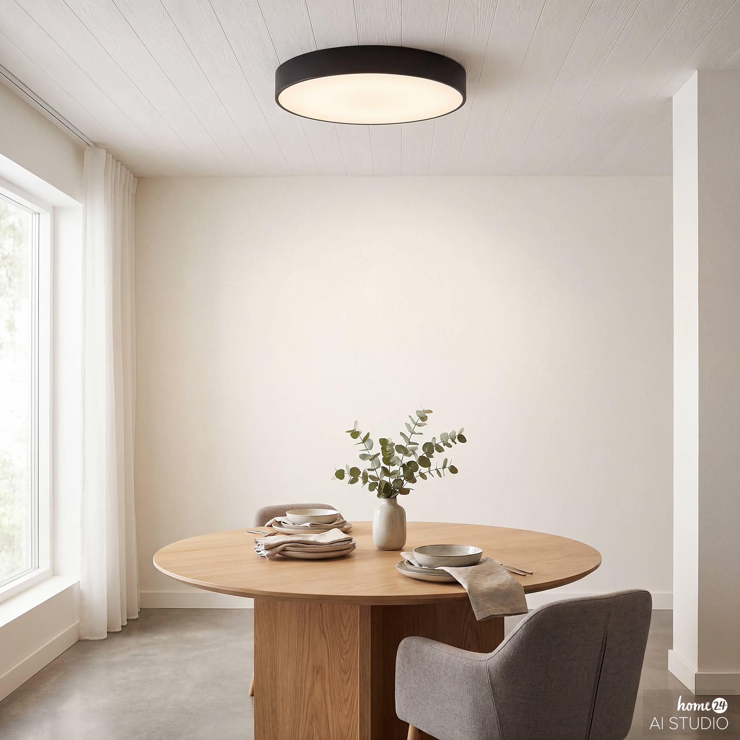 Solyx Ceiling Light 1-bulb Iron Black