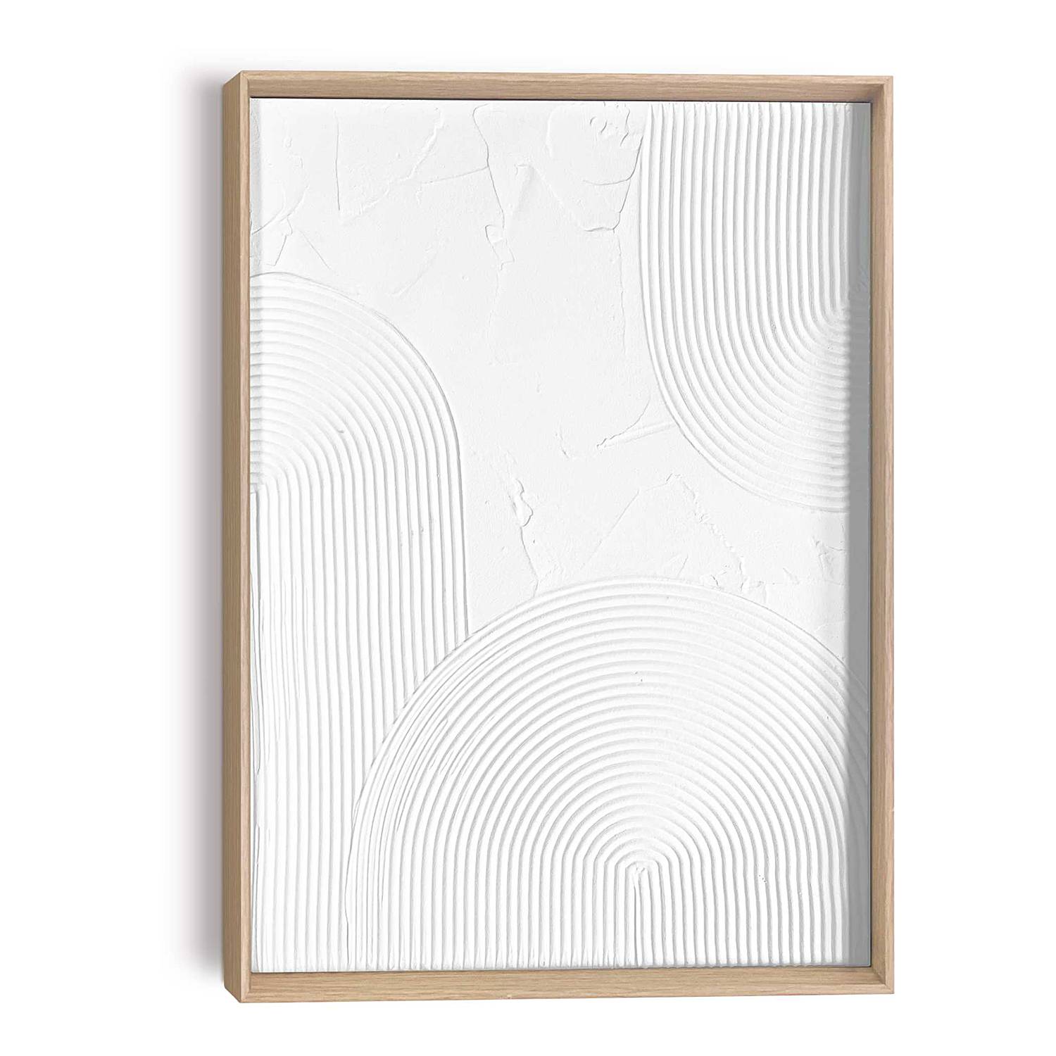 Thin Comb Wandbild Weiß 30 x 40 cm