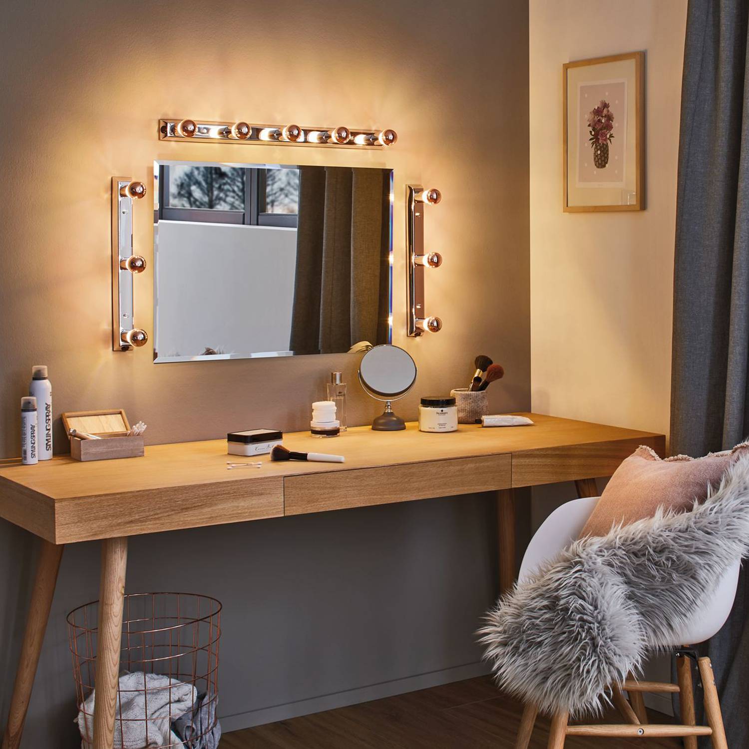 Regula Wall Lamp Chrome 3-bulb