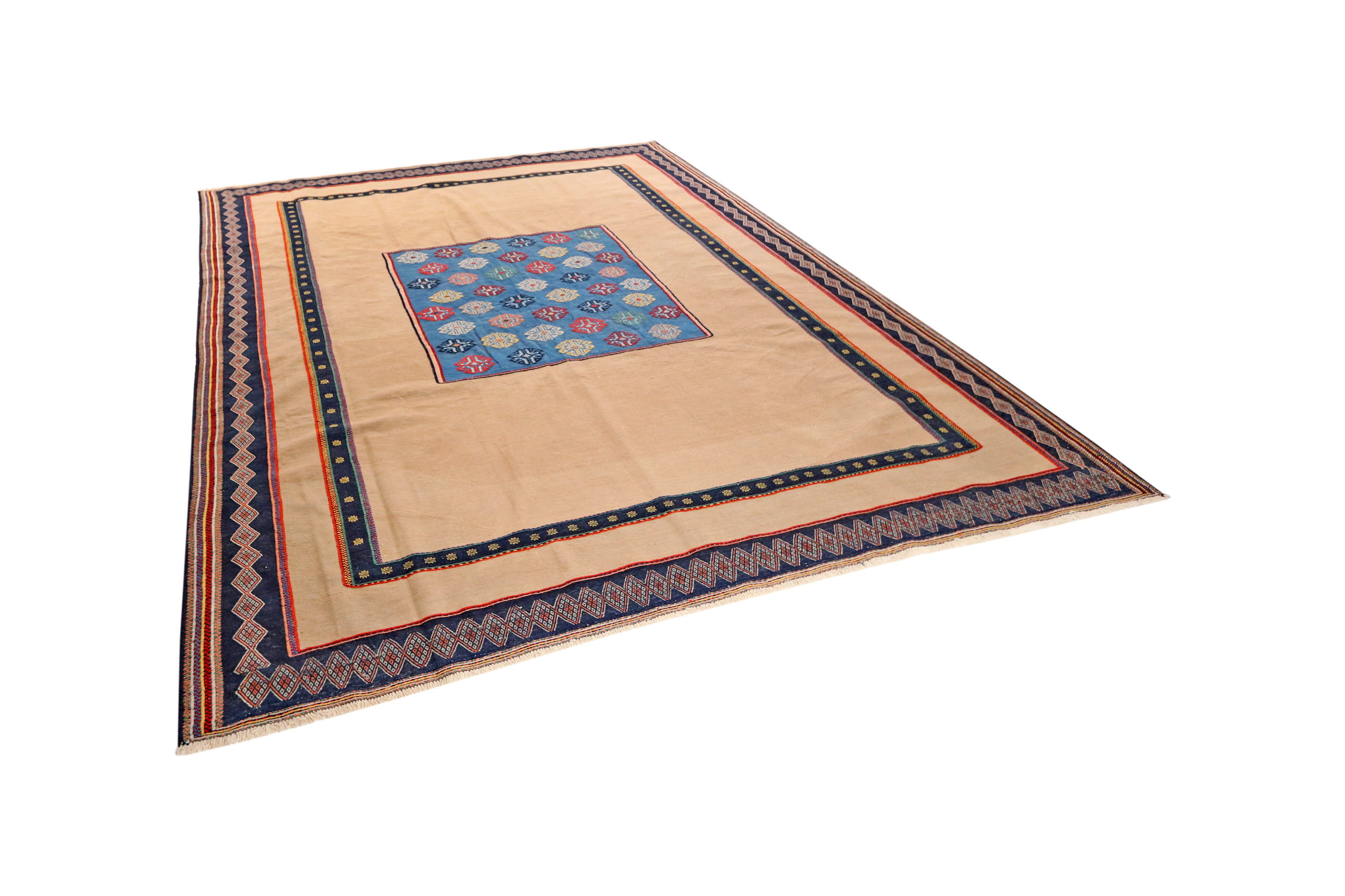 Sumak Afshar Teppich Wolle Beige