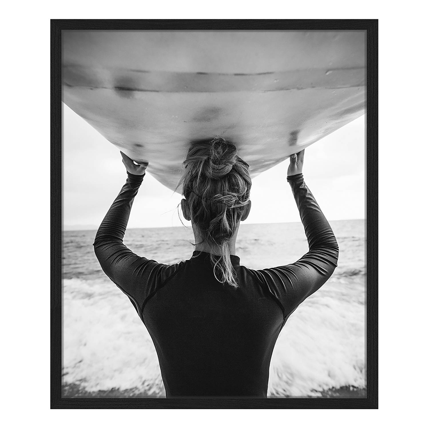 Bild Ready to surf Buche massiv / Plexiglas 53 x 63 cm