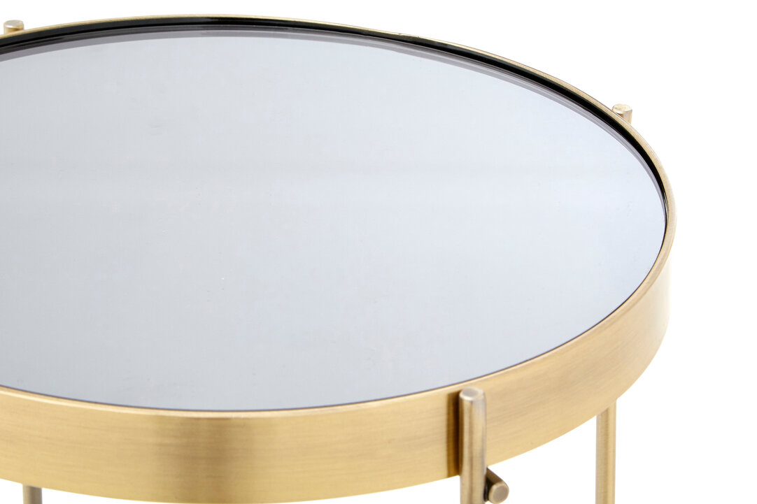 Allure Grey Mirror Hoher Beistelltisch
