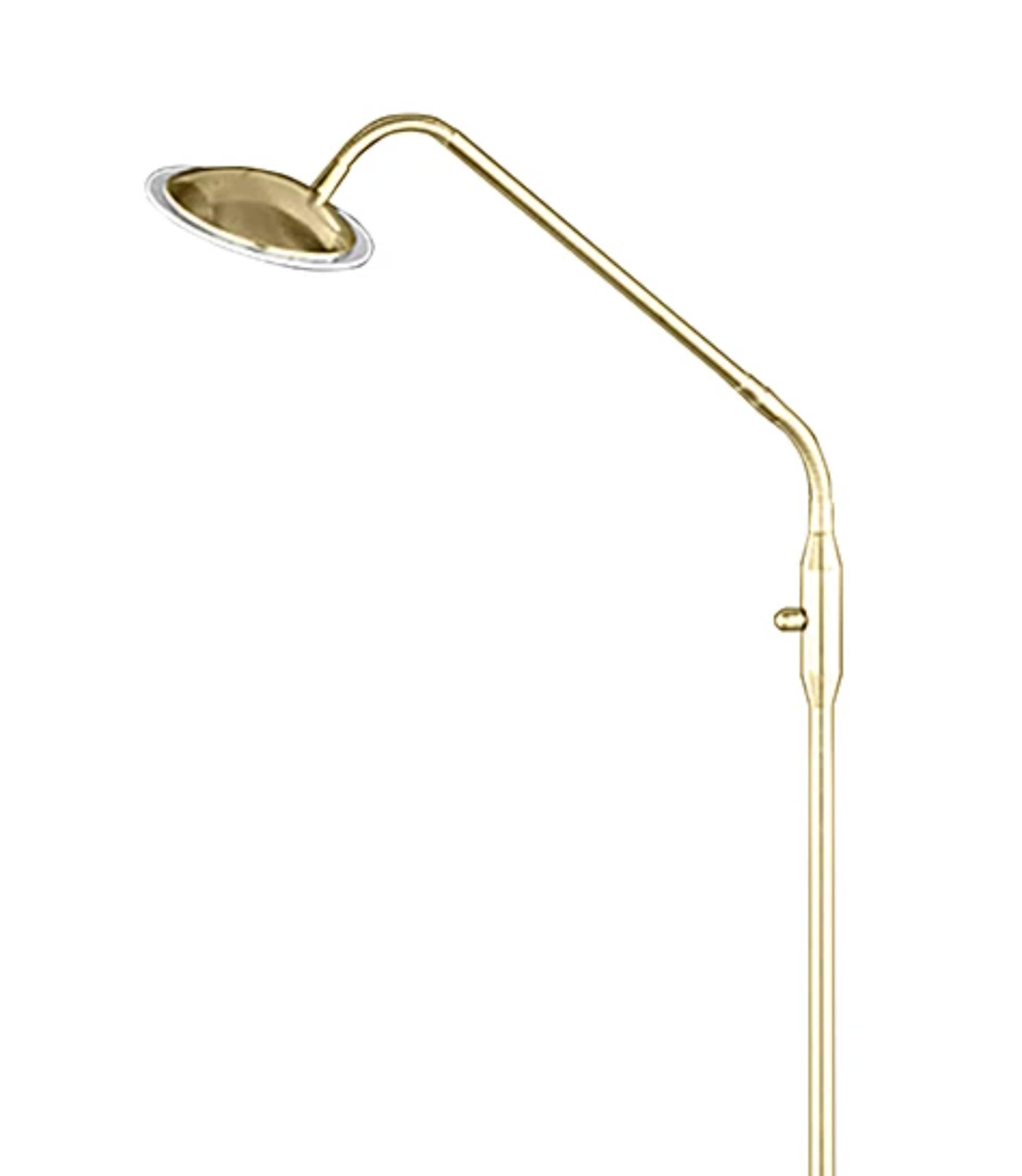 Stehlampe 1-flammig Glas Metall Gold