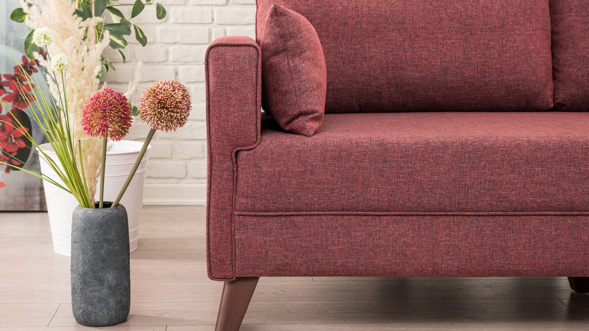 Bella Sofa 2-Sitzer Rot