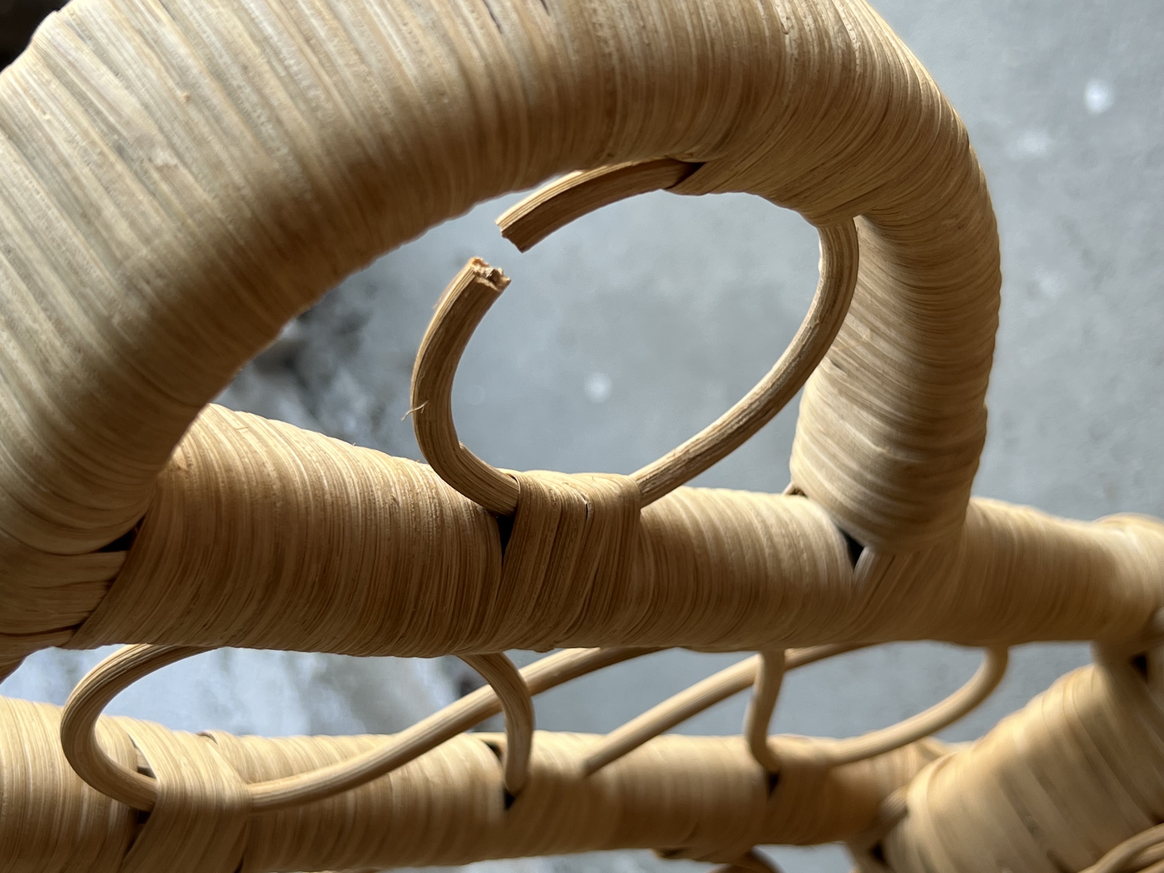 Pfauensessel Rattan Natur