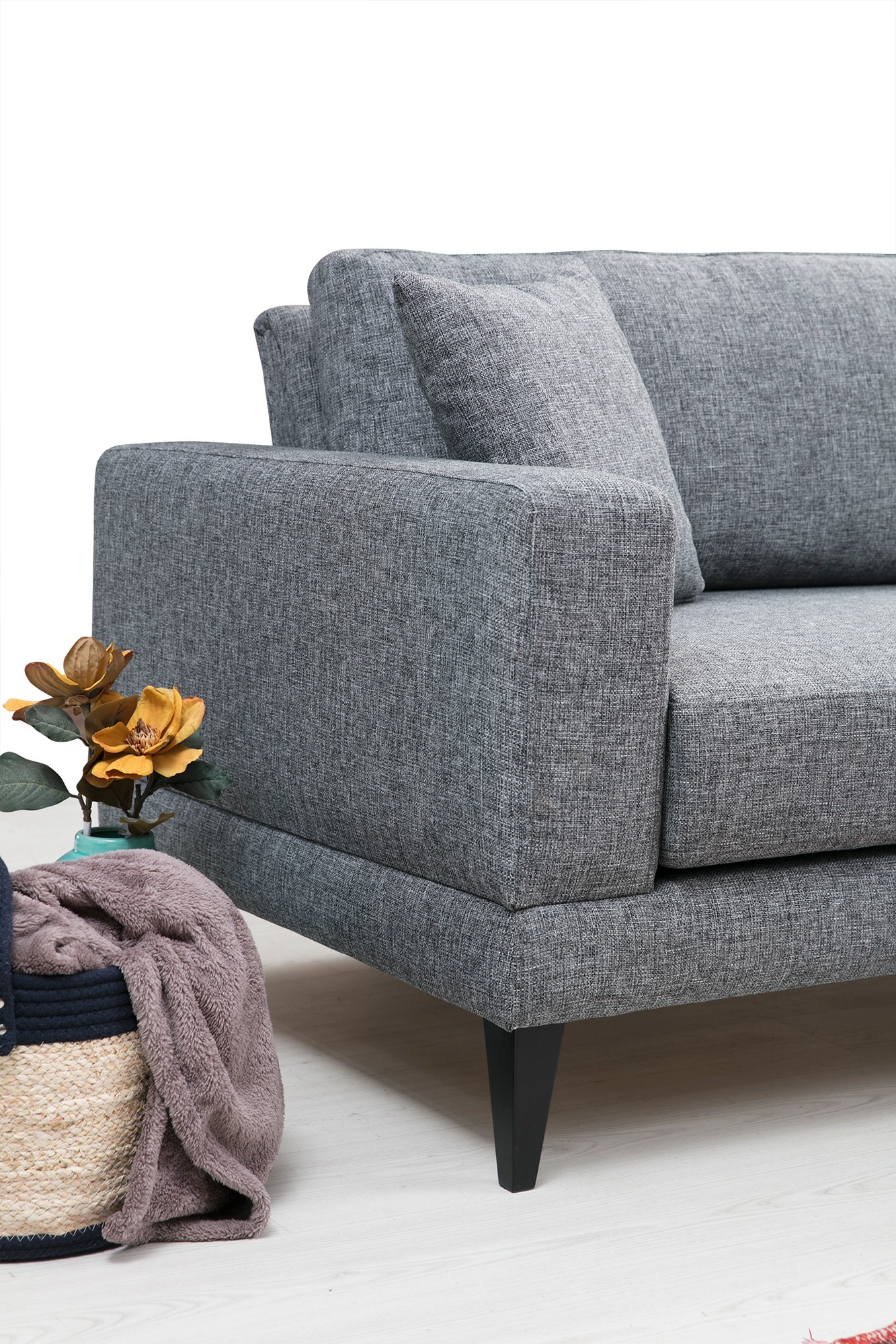 Nordic 3-Sitzer Sofa Grau