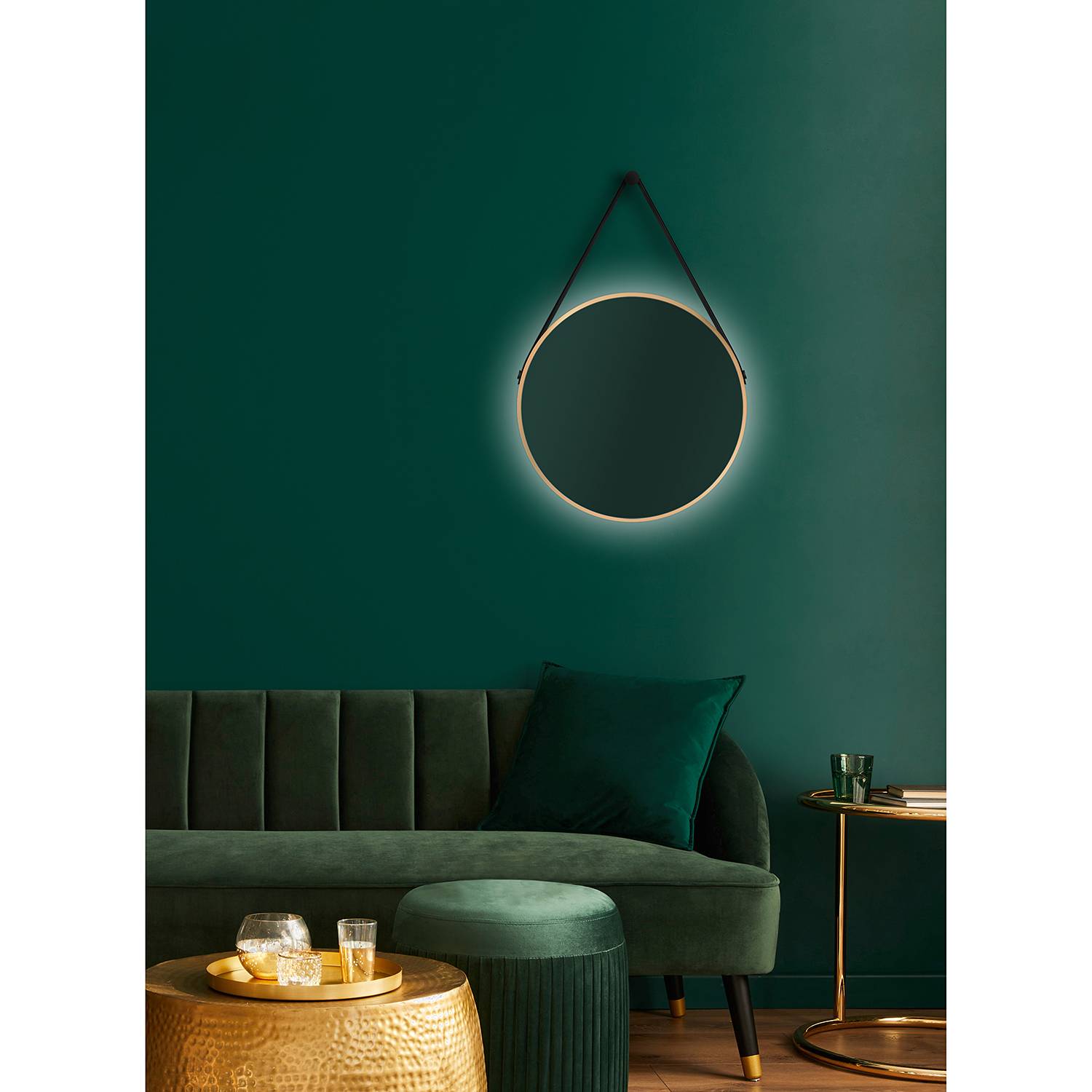 Mirror Talos I with illumination Gold